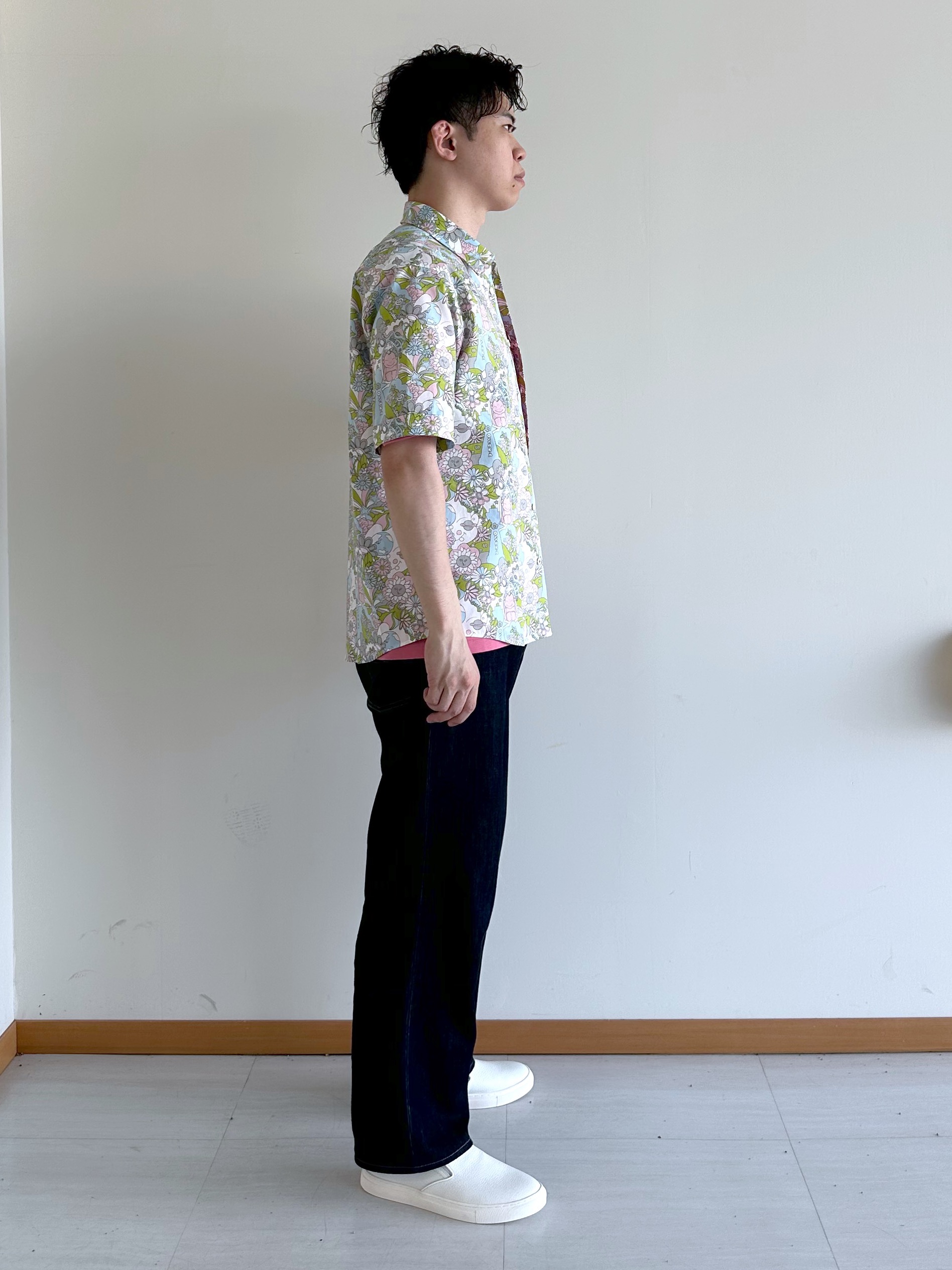 イッシーさんの「TAKEO KIKUCHI｜【BOWLER HAT LABEL】ビリケンさんプリント 半袖シャツ」を使ったコーディネート