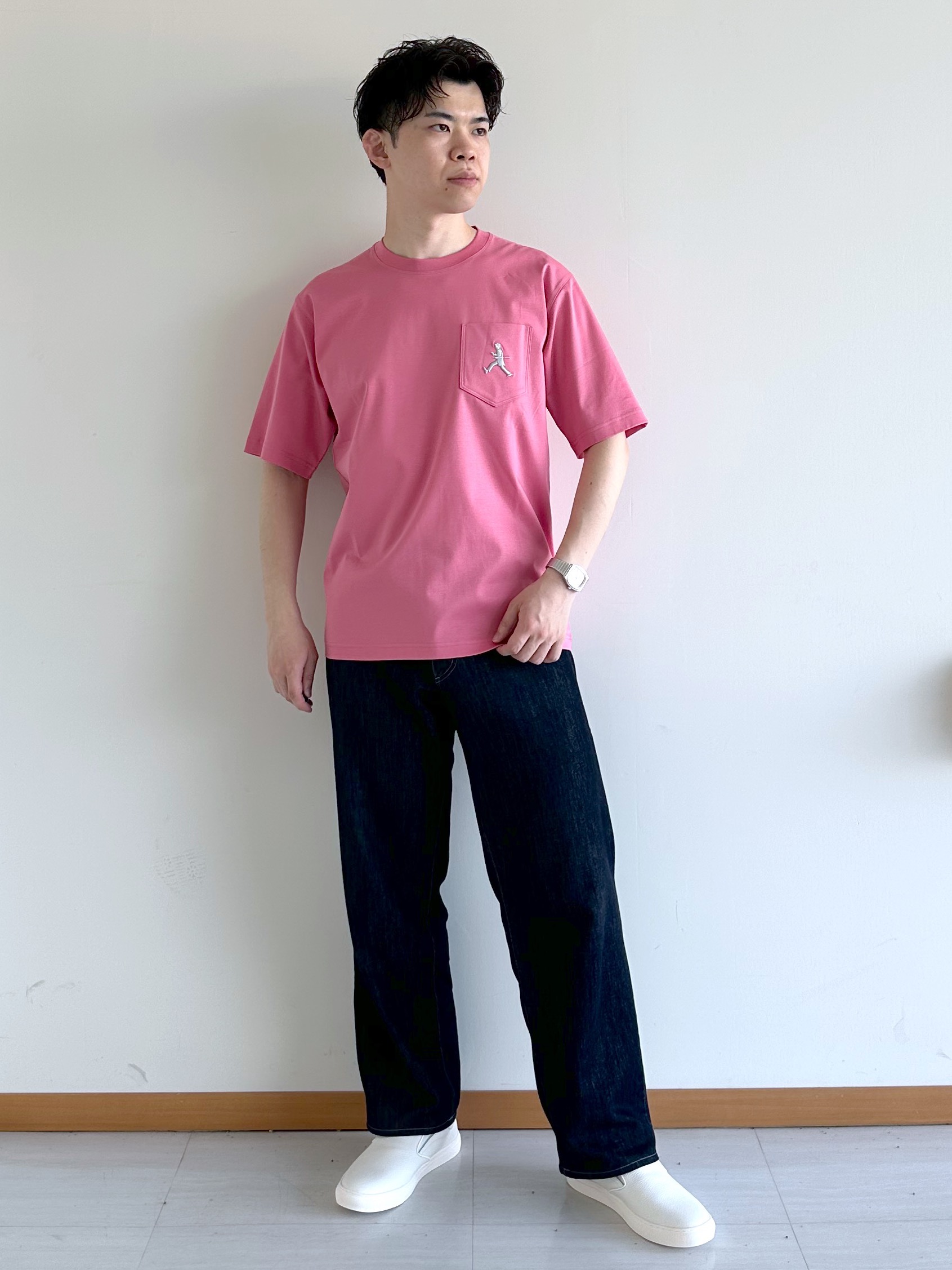 イッシーさんの「TAKEO KIKUCHI｜【BOWLER HAT LABEL】ビリケンさんプリント 半袖シャツ」を使ったコーディネート