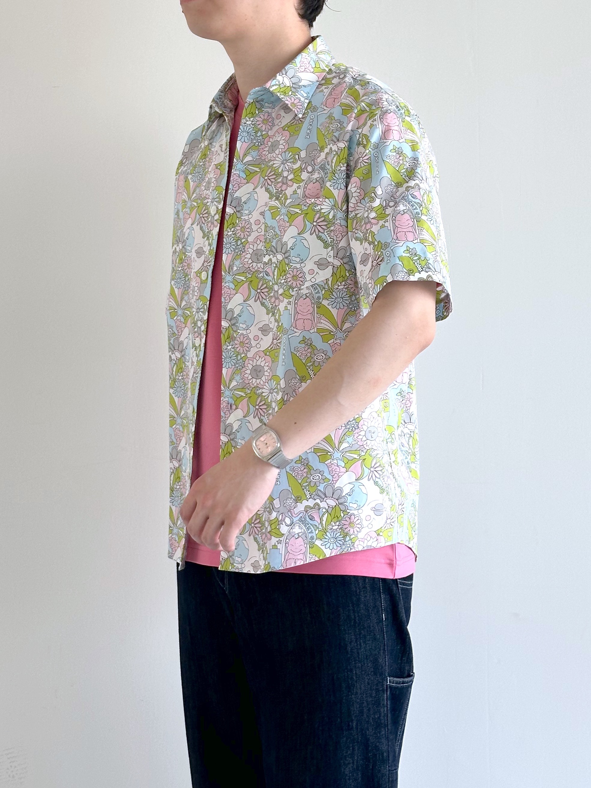 イッシーさんの「TAKEO KIKUCHI｜【BOWLER HAT LABEL】ビリケンさんプリント 半袖シャツ」を使ったコーディネート