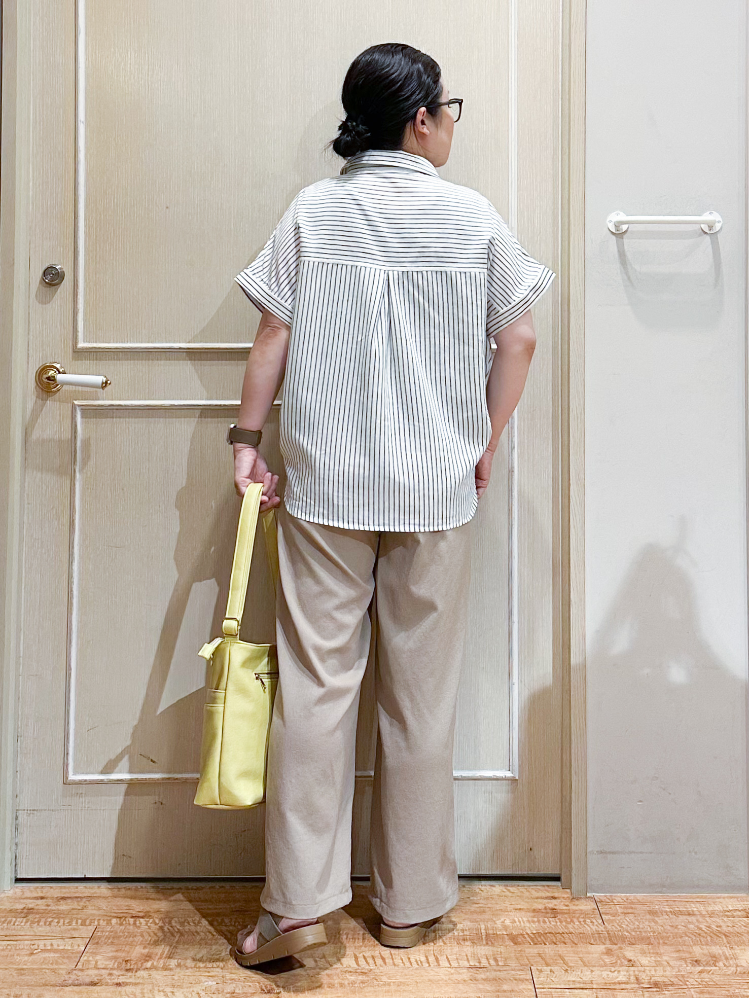 umeさんの「SHOO･LA･RUE｜【UV/吸水速乾/抗菌防臭】インせず着られる フレンチリネンスキッパーシャツ」を使ったコーディネート