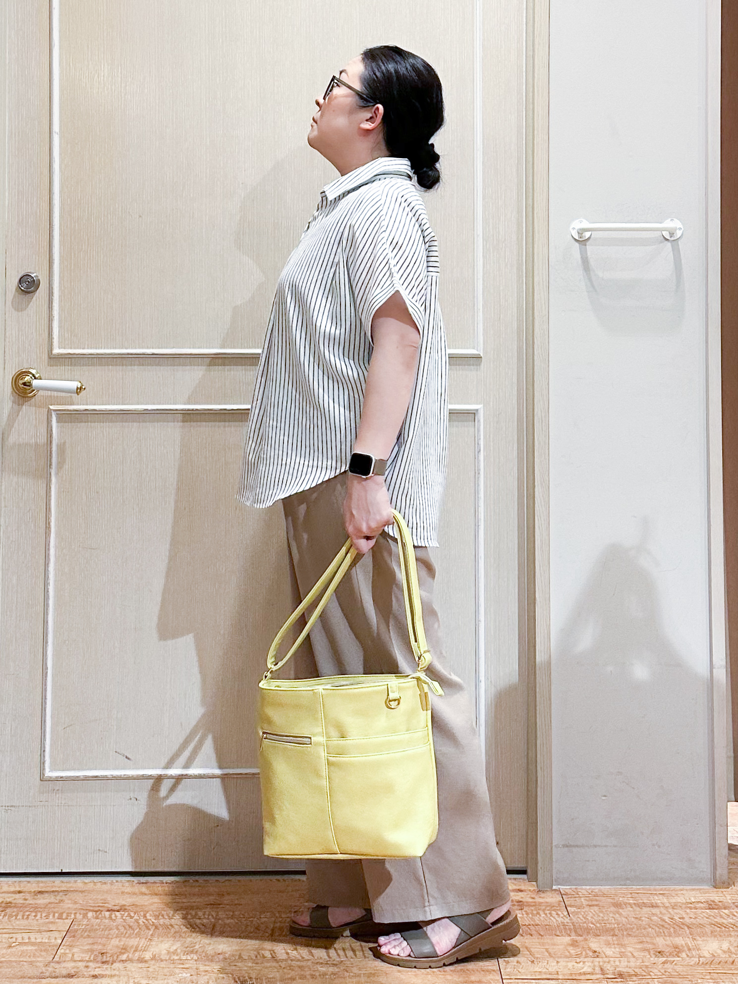 umeさんの「SHOO･LA･RUE｜【UV/吸水速乾/抗菌防臭】インせず着られる フレンチリネンスキッパーシャツ」を使ったコーディネート