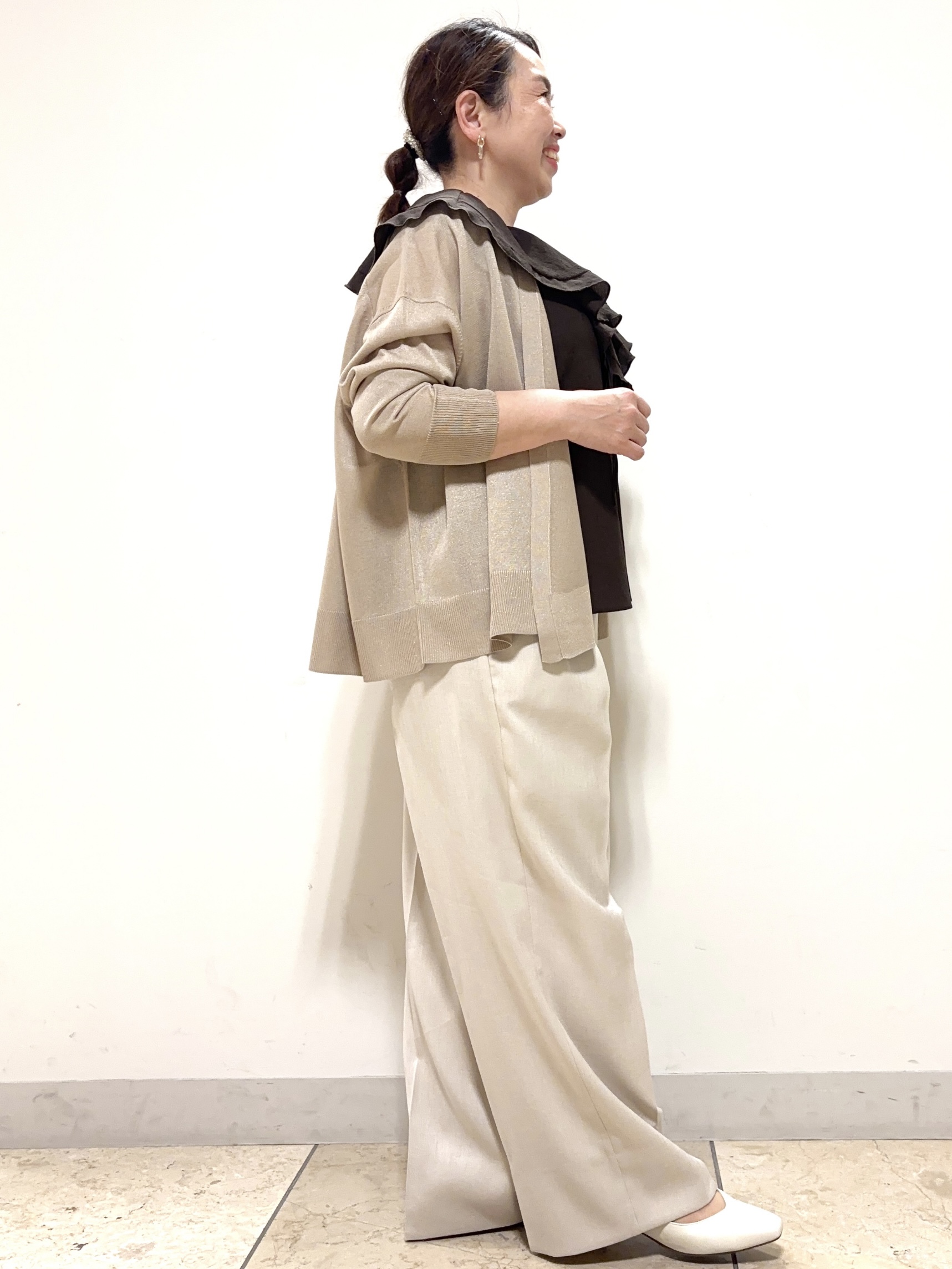 keiさんの「Reflect｜【マシンウォッシャブル】フリルブラウス」を使ったコーディネート