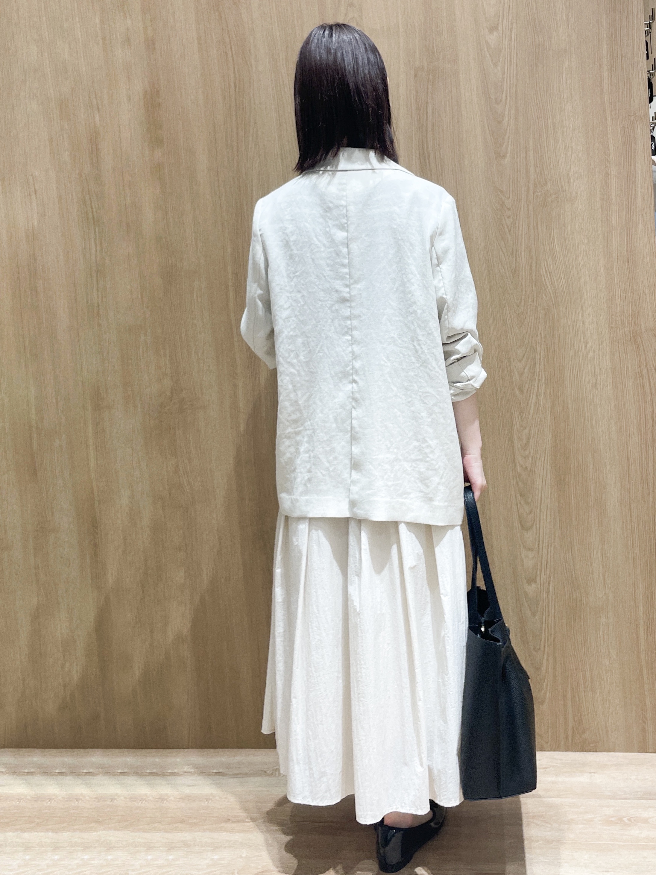 tomokoさんの「OPAQUE.CLIP｜【UV／接触冷感】ダブルブレストジャケット《防シワ加工／洗える》」を使ったコーディネート