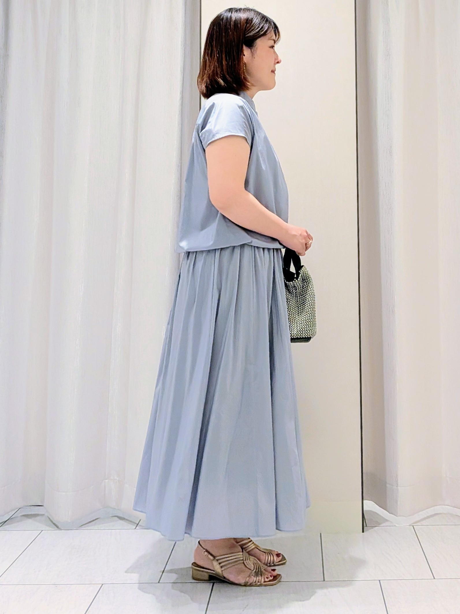 Onumaさんの「UNTITLED｜【セットアップ可/軽量/清涼感】ローンギャザーブラウス」を使ったコーディネート