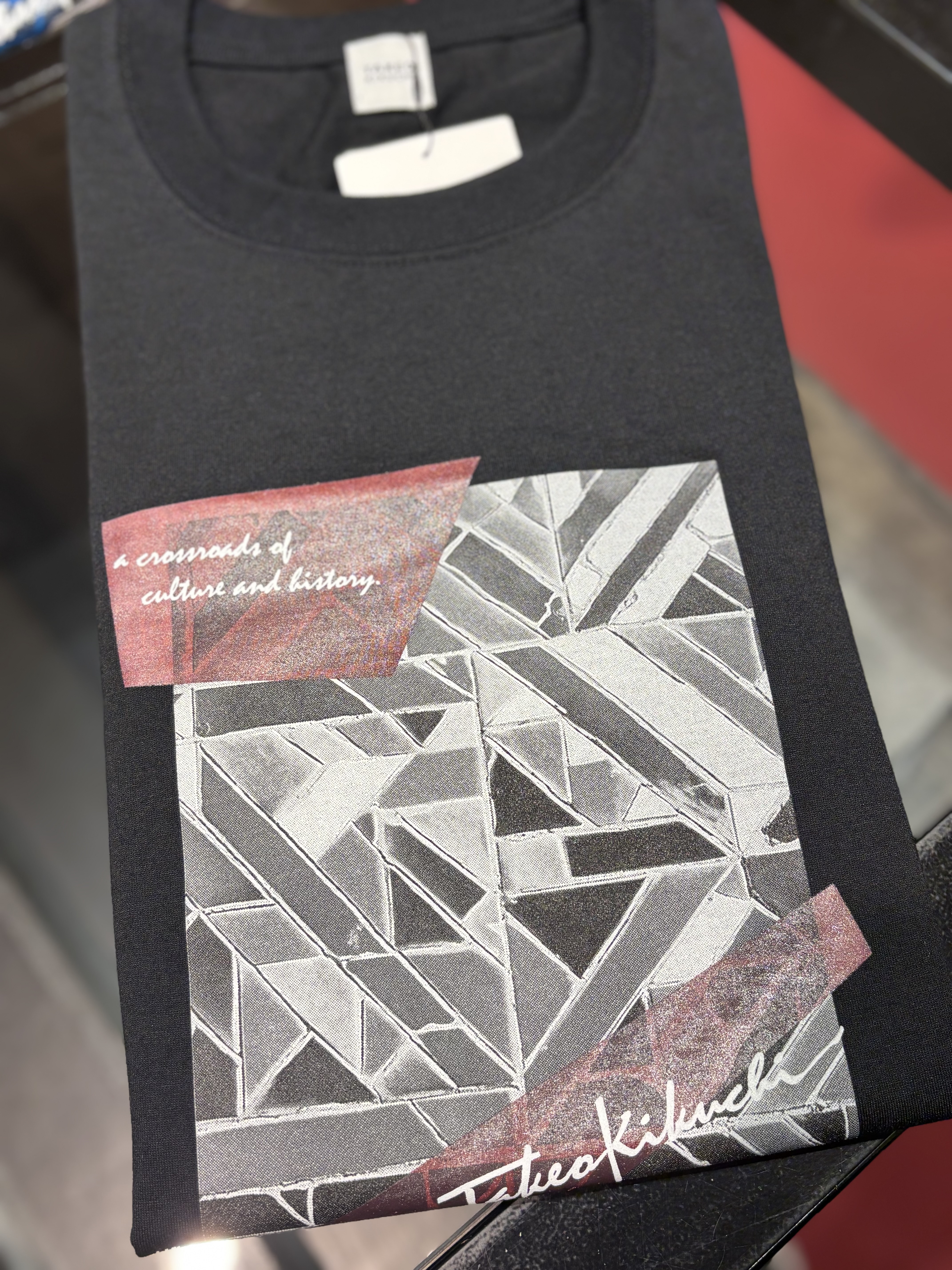 ヒナさんの「TAKEO KIKUCHI｜モノクロタイルTシャツ」を使ったコーディネート