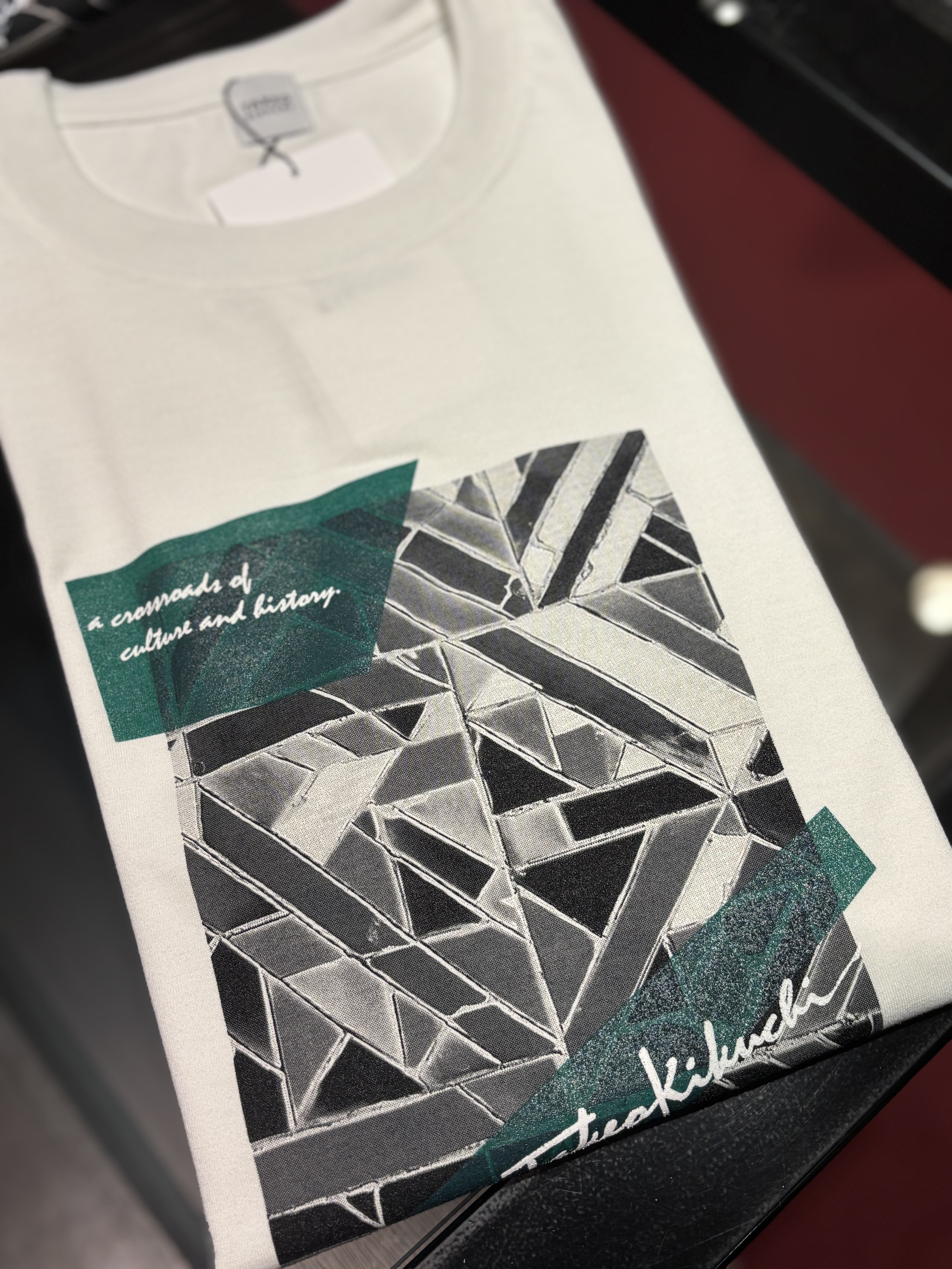 ヒナさんの「TAKEO KIKUCHI｜モノクロタイルTシャツ」を使ったコーディネート