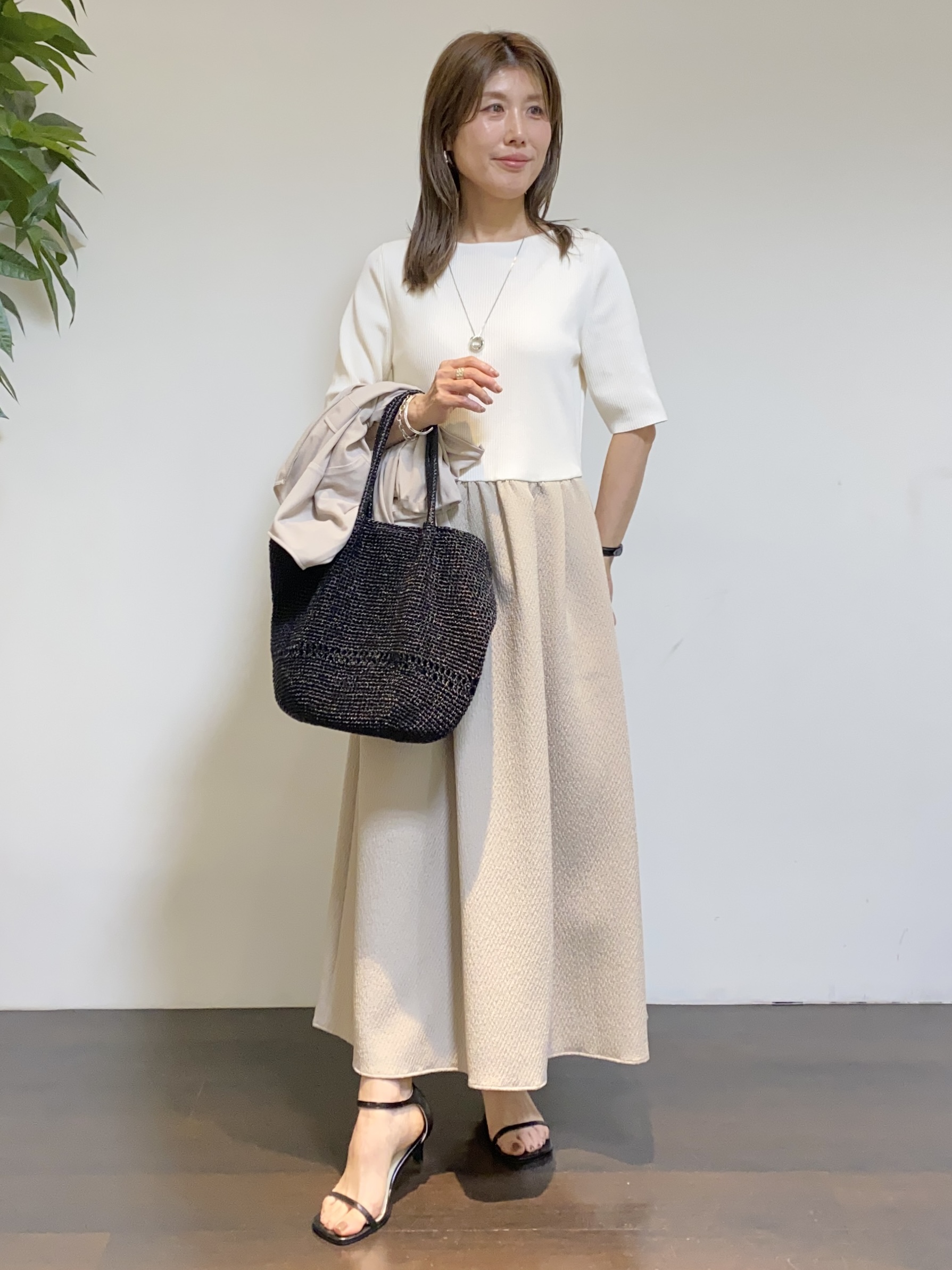 tomoさんの「UNTITLED｜◆【洗える】シアーブルゾン」を使ったコーディネート