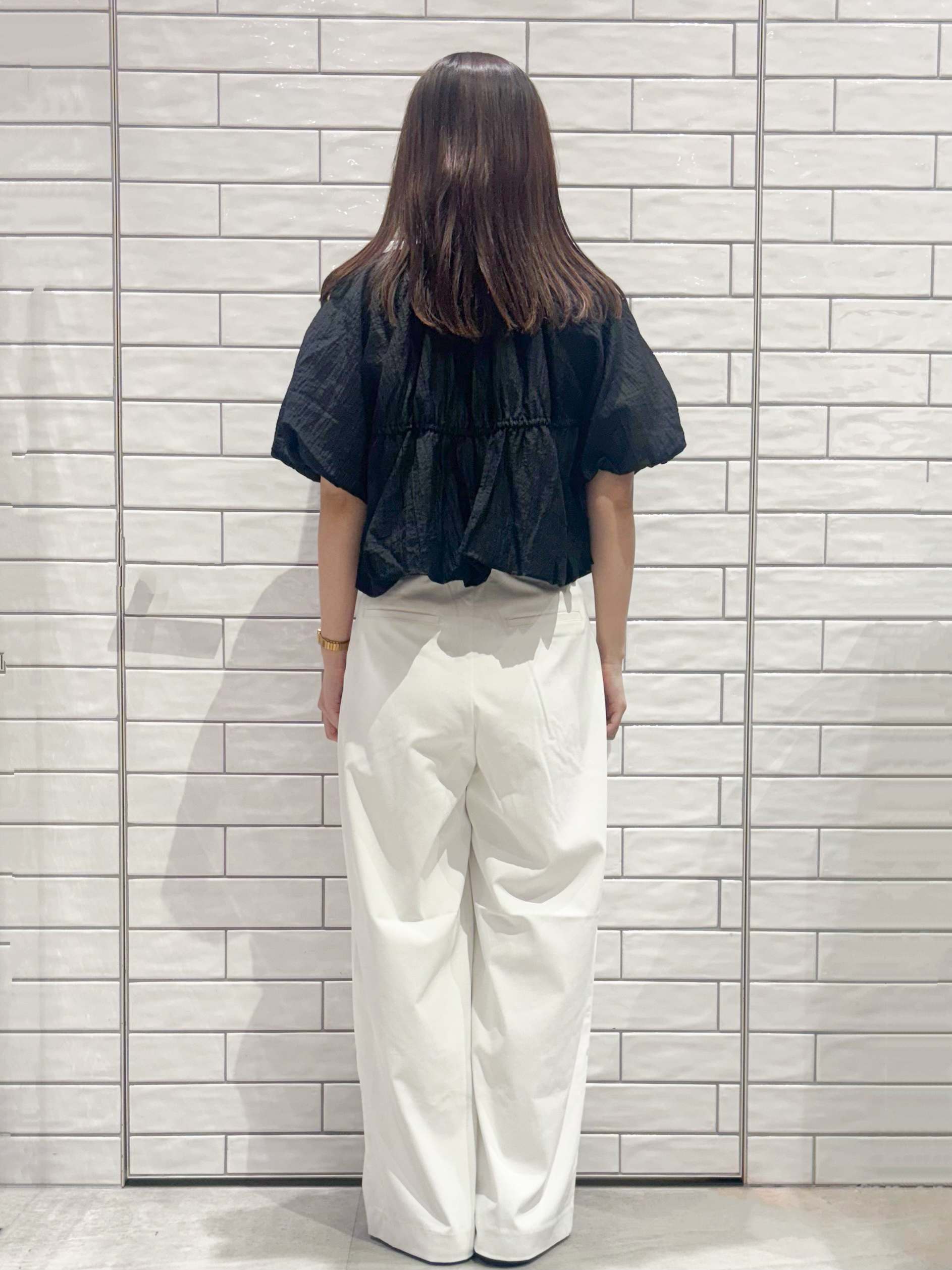 ranさんの「OPAQUE.CLIP｜バルーンデザインブラウス【洗濯機OK】」を使ったコーディネート