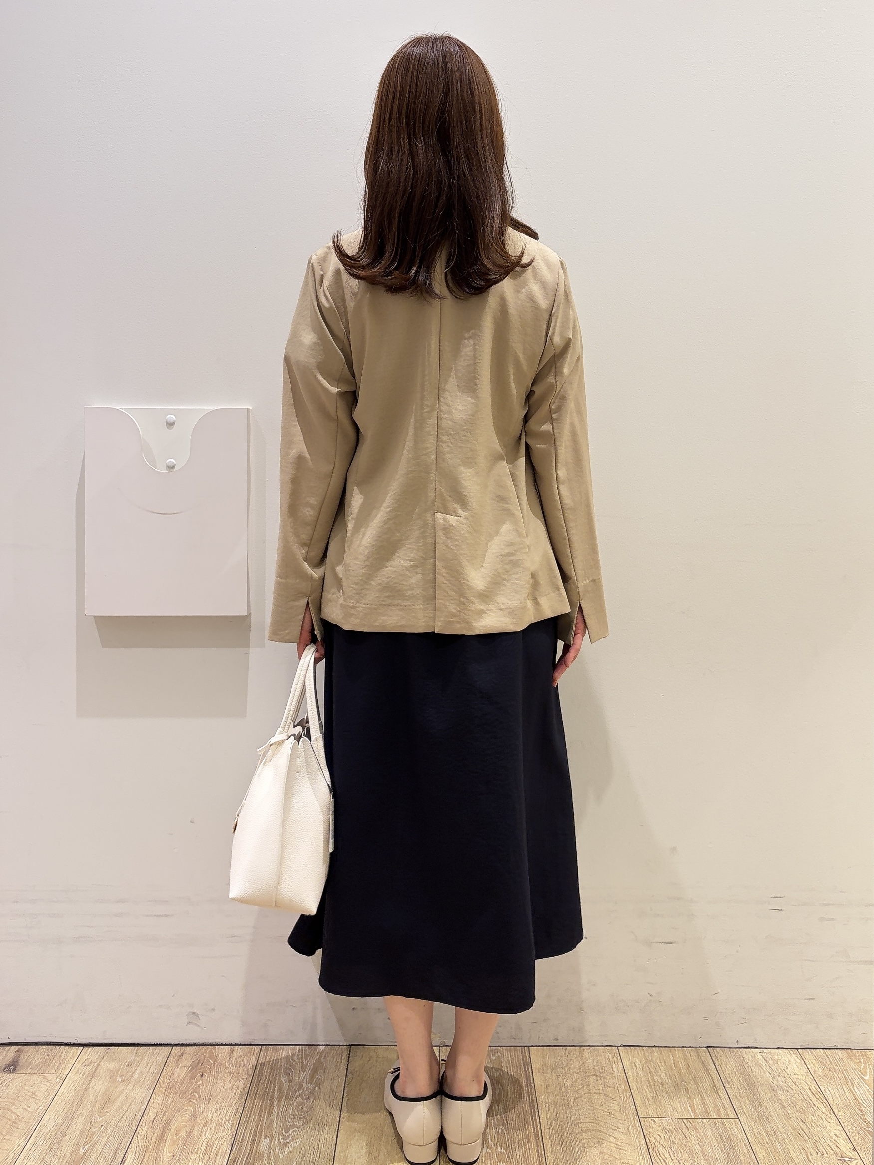 MOMOさんの「index｜《再入荷》ダブルブレストテーラードジャケット【接触冷感／吸水速乾／イージーアイロン／防シワ／洗濯機O」を使ったコーディネート