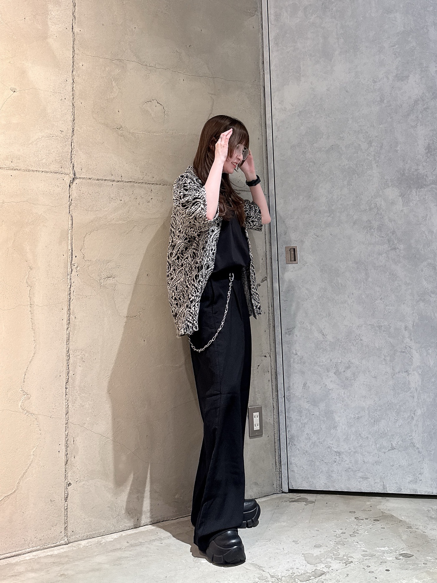 MIKAさんの「tk.TAKEO KIKUCHI｜【今年大注目！】モールレースペイズリーシャツ/ルーズ/通気性/夏/夏服/トレンド」を使ったコーディネート