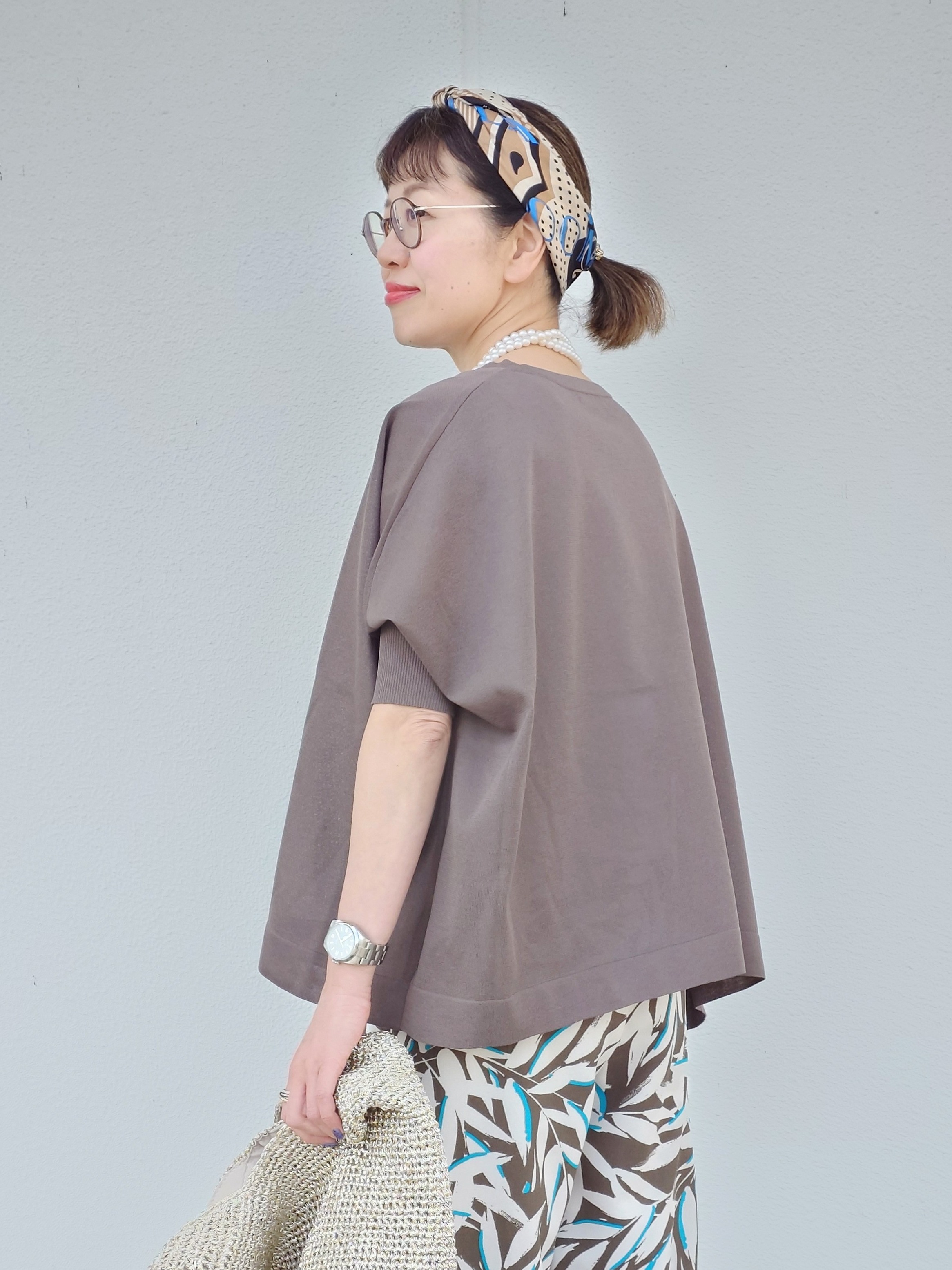 MUTSUKOさんの「UNTITLED｜【アンサンブル可/洗える】シアーレーヨンニット」を使ったコーディネート