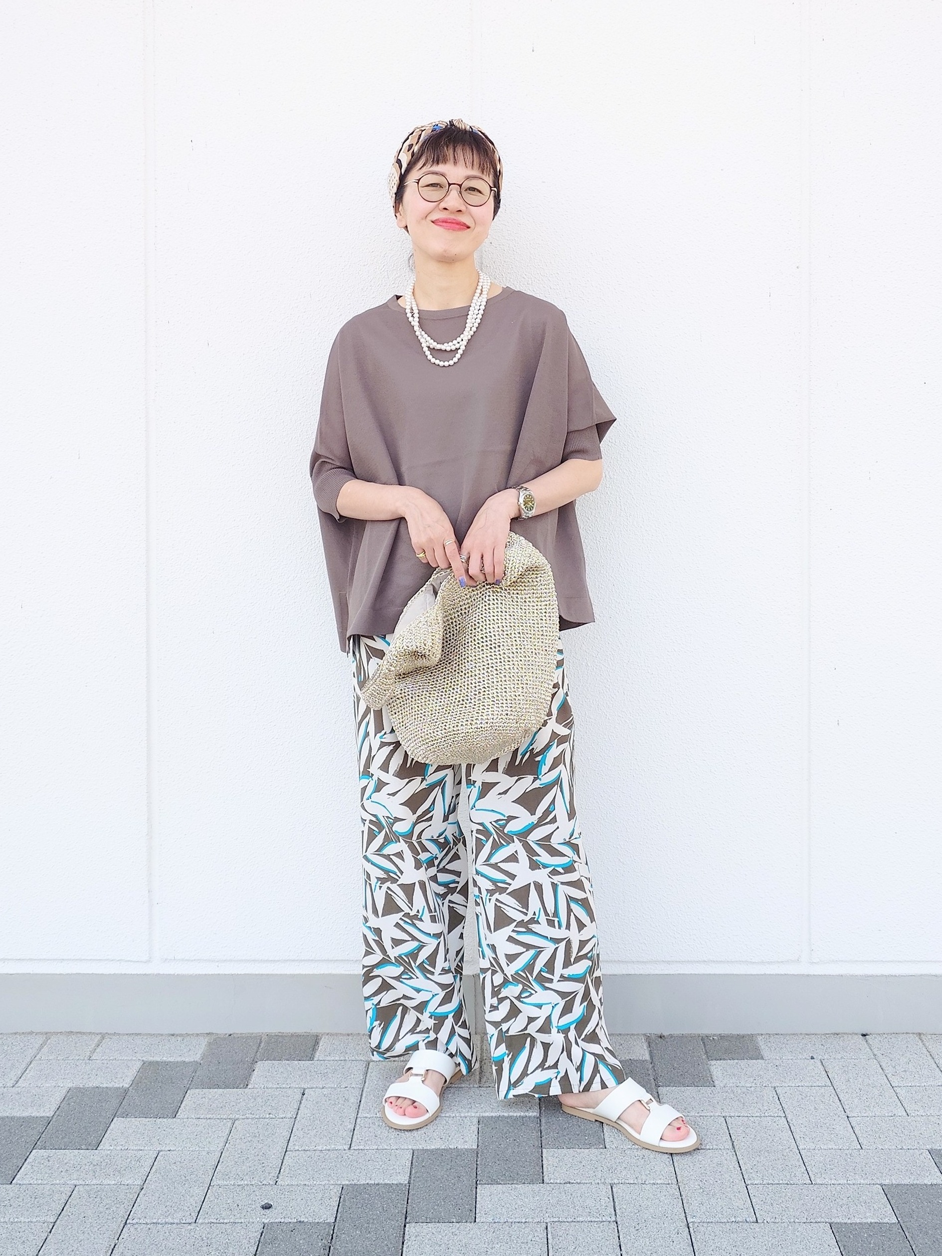 MUTSUKOさんの「UNTITLED｜【アンサンブル可/洗える】シアーレーヨンニット」を使ったコーディネート