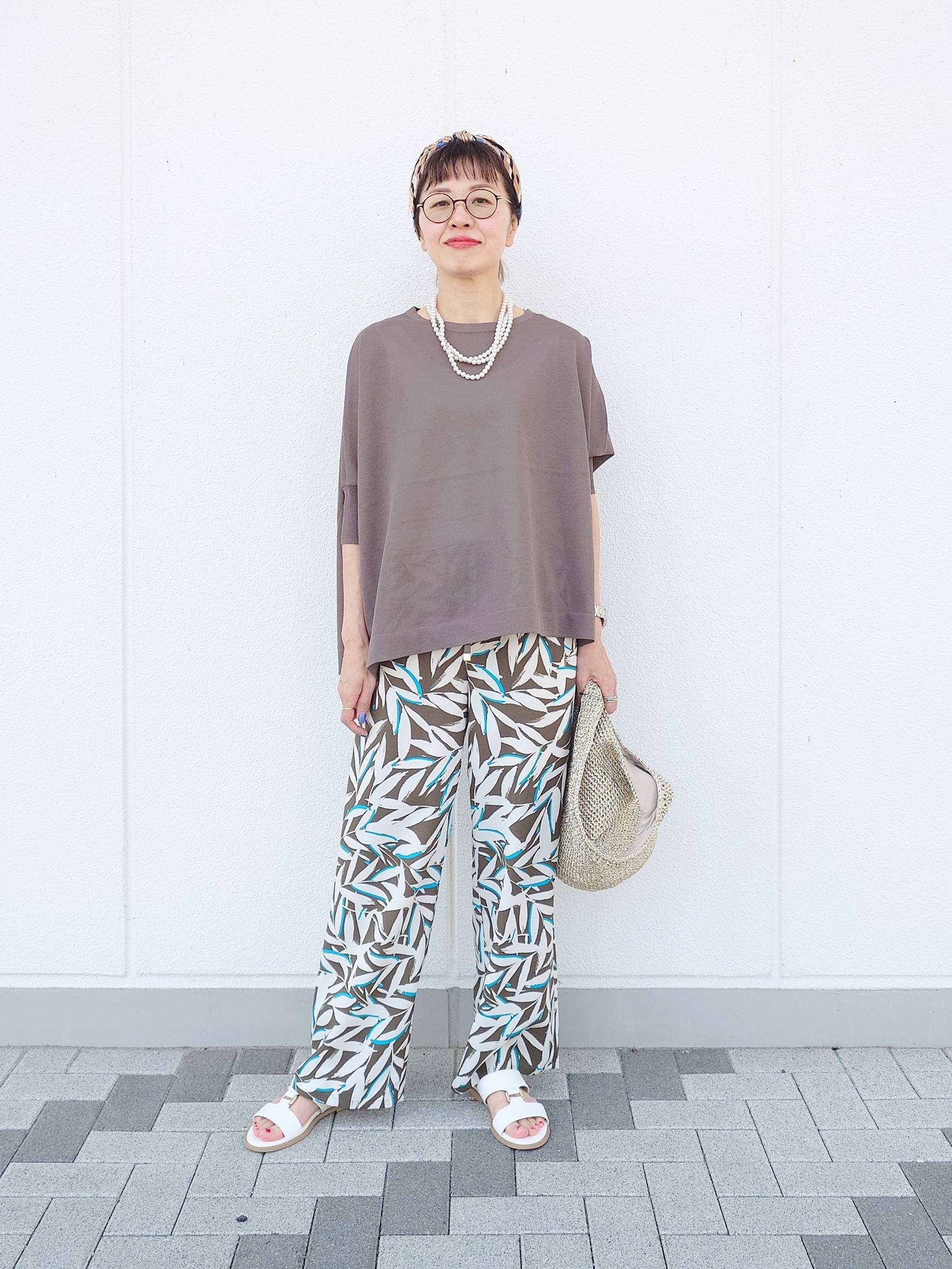 MUTSUKOさんの「UNTITLED｜【アンサンブル可/洗える】シアーレーヨンニット」を使ったコーディネート