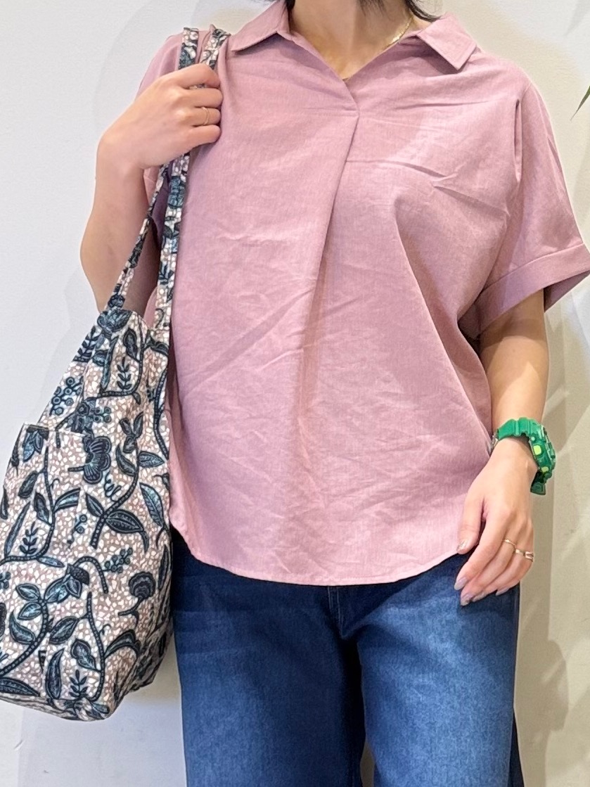 misakiさんの「SHOO･LA･RUE｜【UV/吸水速乾/抗菌防臭】インせず着られる フレンチリネンスキッパーシャツ」を使ったコーディネート