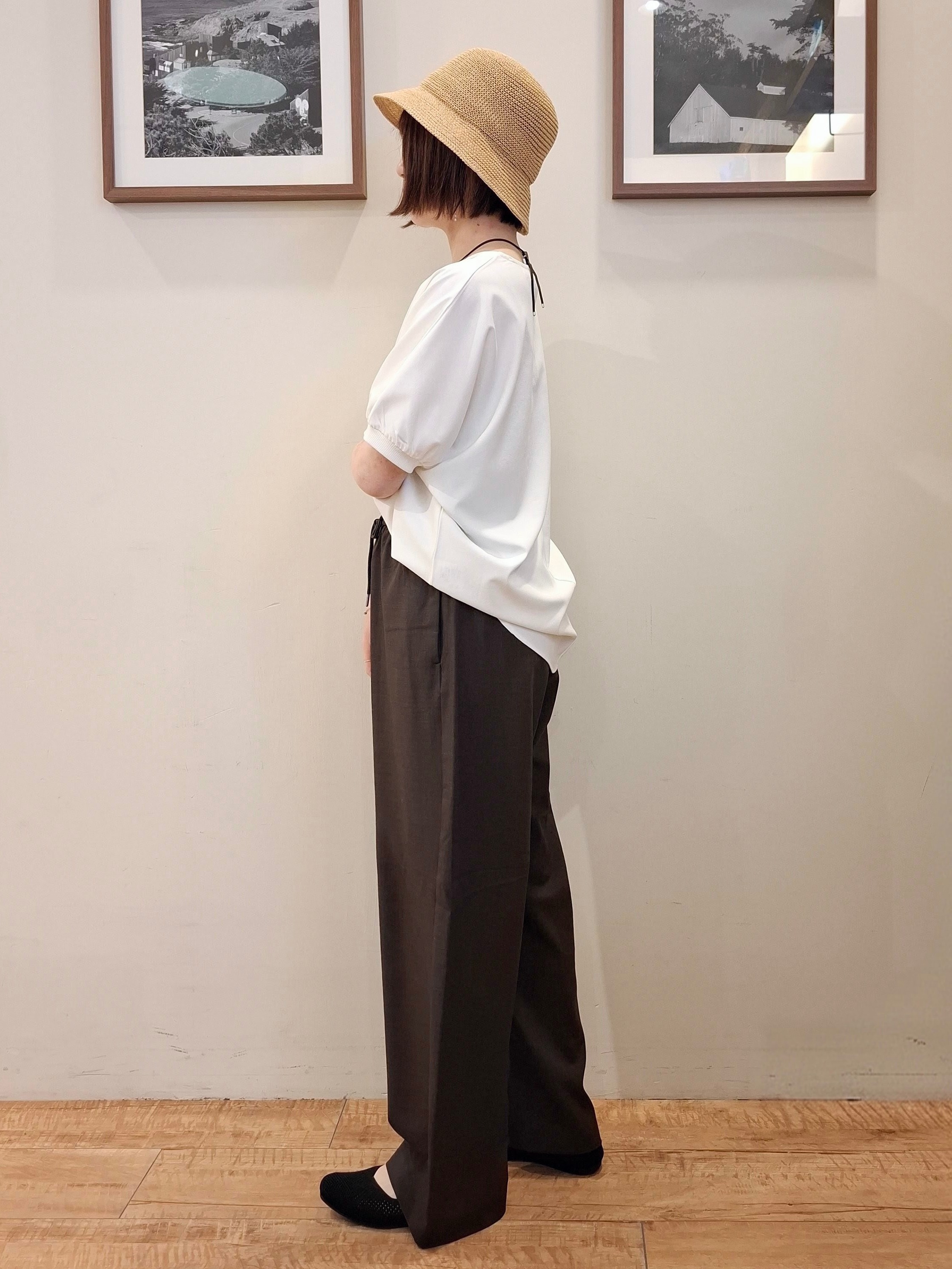 まあるさんの「SHOO･LA･RUE｜【洗濯後しわになりにくい】インせず着られる さらっとタッチのドルマンブラウス」を使ったコーディネート