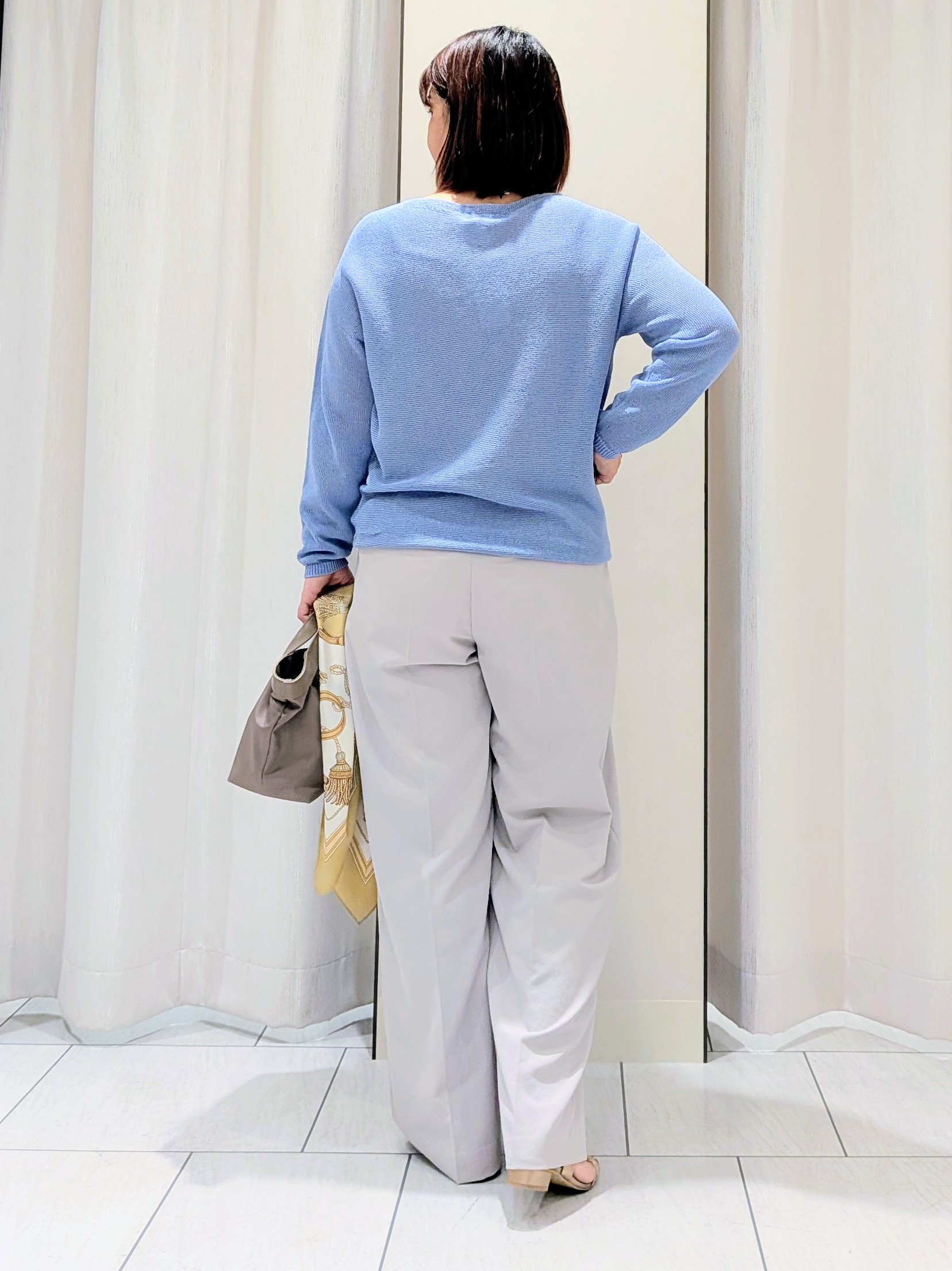 Onumaさんの「UNTITLED｜◆【楽な穿き心地/UV/接触冷感】クリーンワイドパンツ」を使ったコーディネート