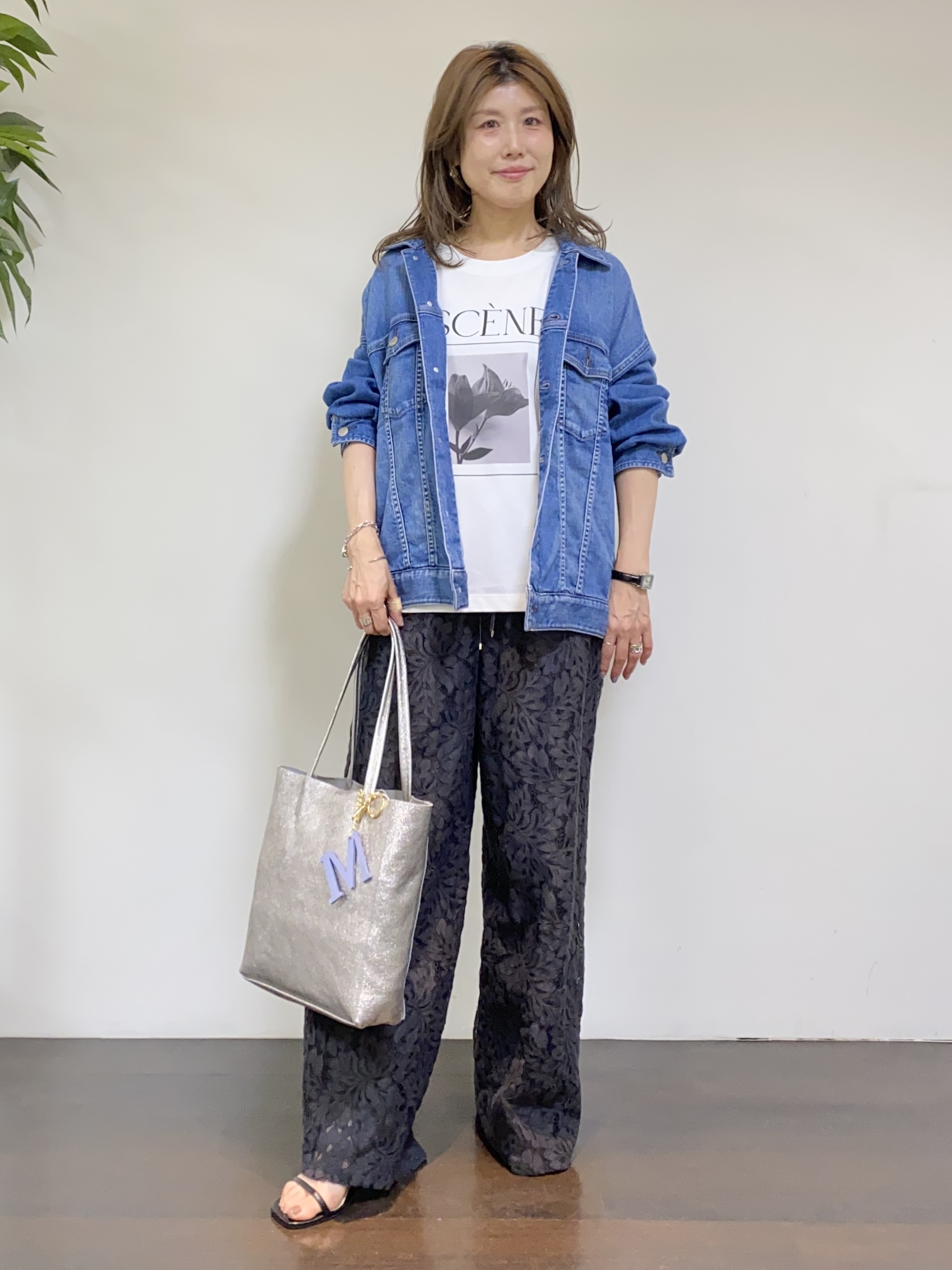 tomoさんの「UNTITLED｜【Healthy DENIM】別注Bran／デニムジャケット」を使ったコーディネート