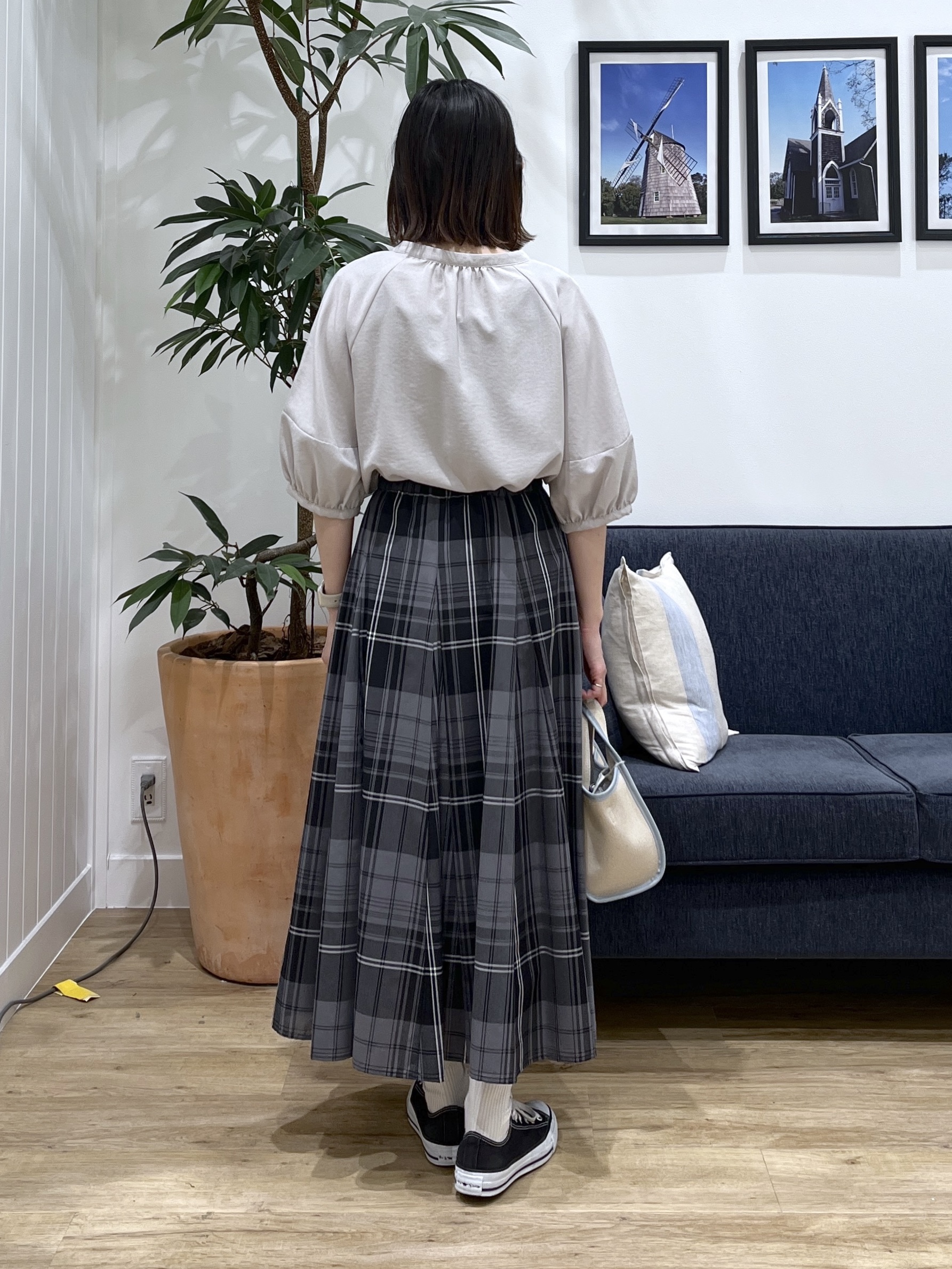 canaさんの「Dessin｜【洗える】スキッパーライトブラウス」を使ったコーディネート