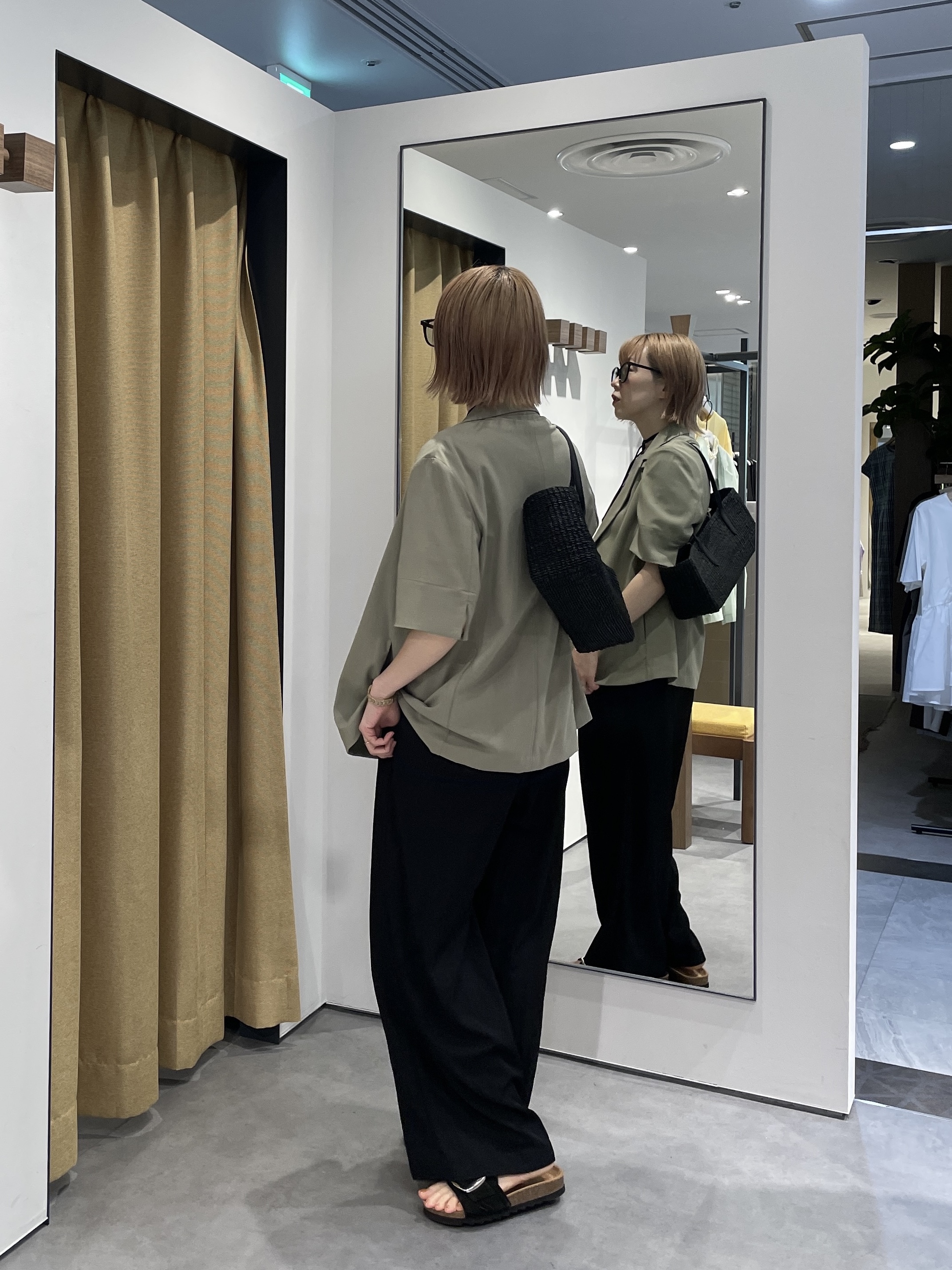 mikuさんの「INDIVI｜Comfy SET UP｜ハーフスリーブジャケット【セットアップ対応／通勤／接触冷感／UVカット】」を使ったコーディネート