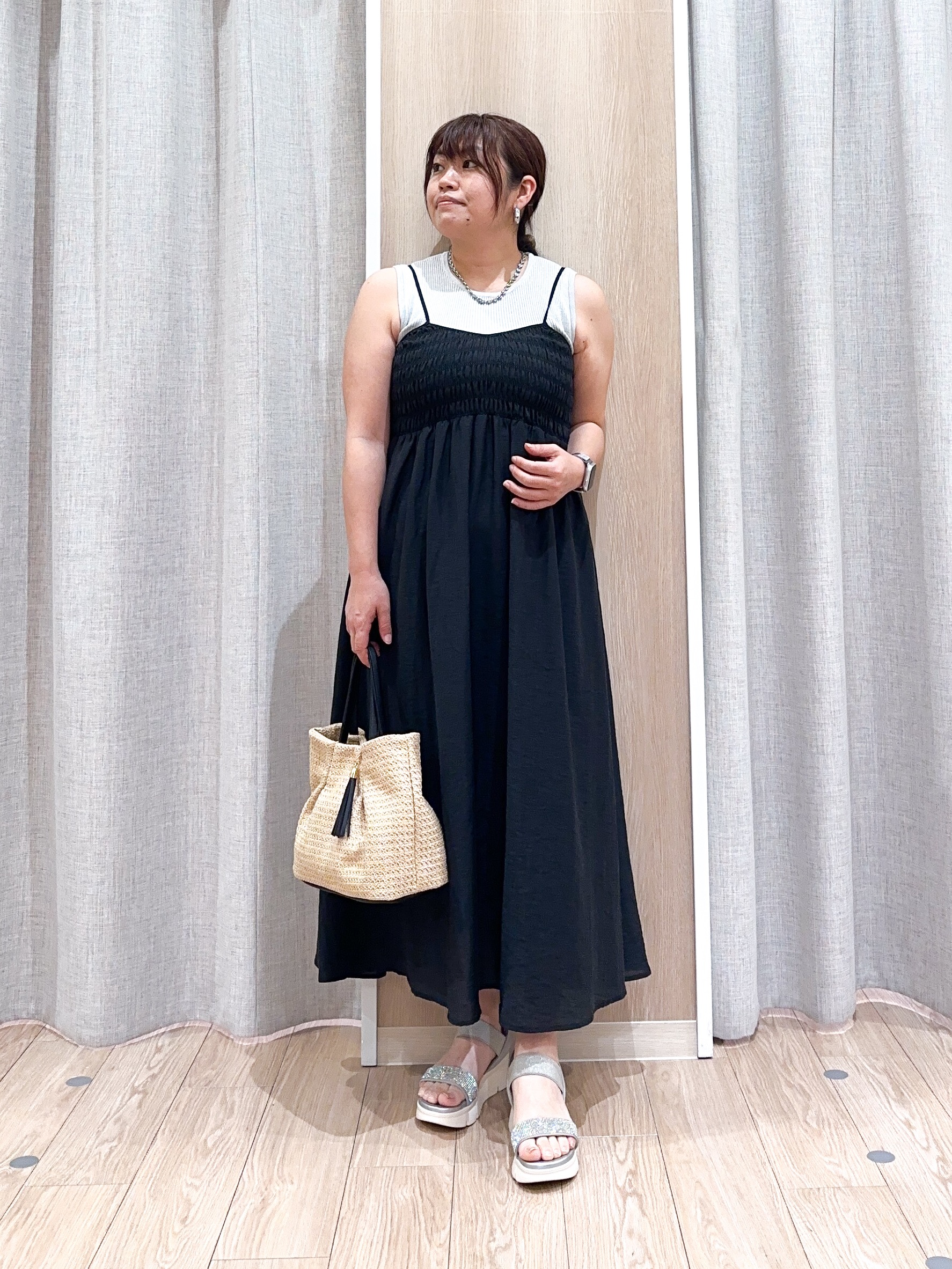 naoさんの「grove｜高評価！【洗える/名品】大人の透け感、シアーカーディガン」を使ったコーディネート