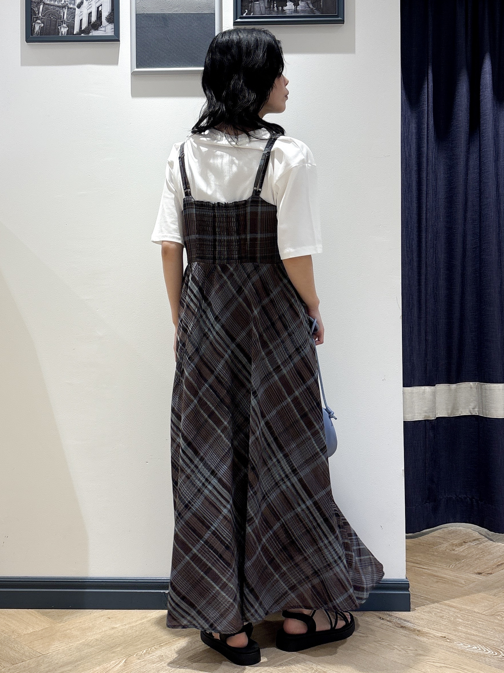 ayakaさんの「grove｜【UVカット/接触冷感】プリントアソート5分袖Tシャツ」を使ったコーディネート
