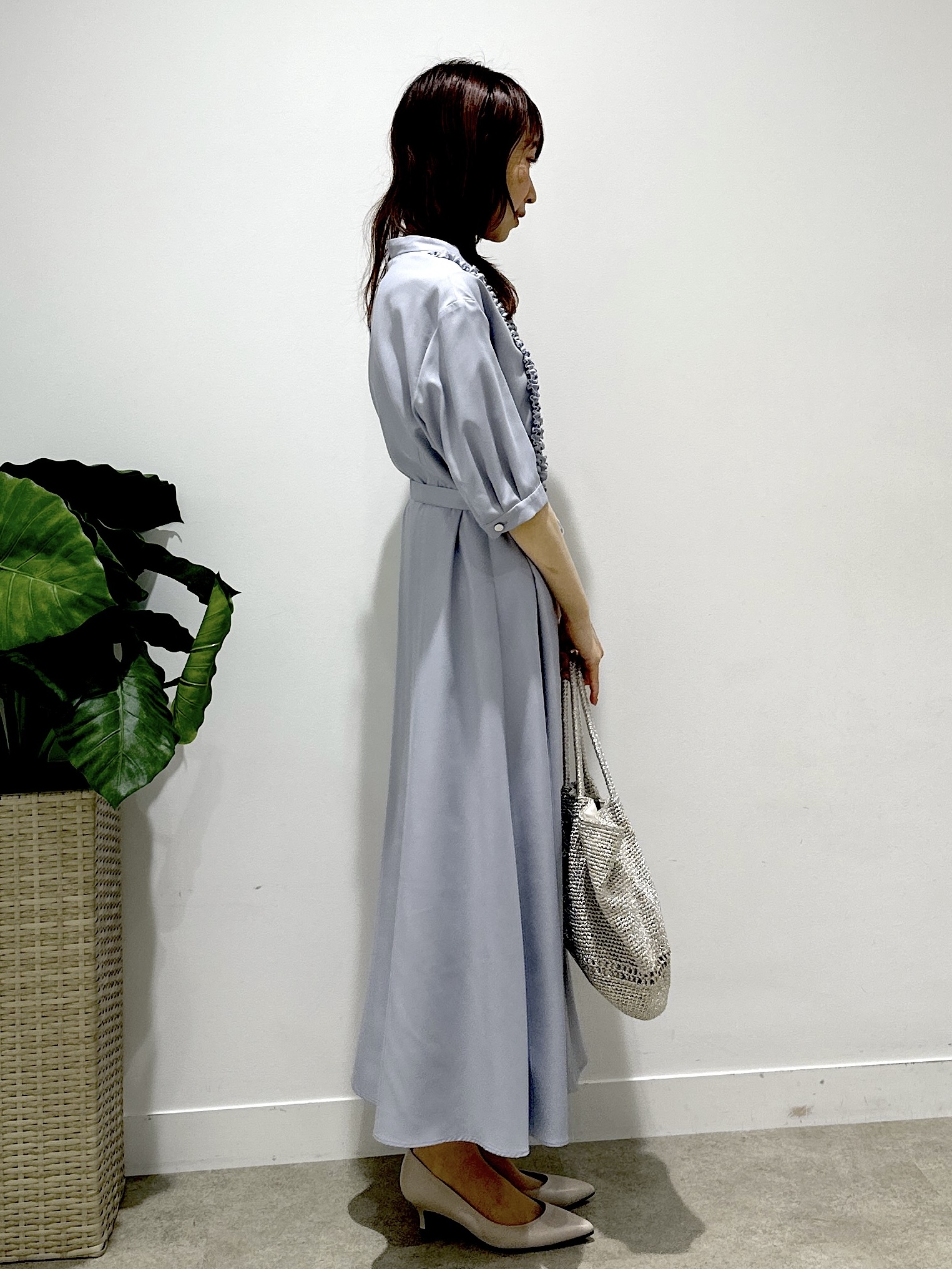 Miwaさんの「UNTITLED｜【1枚で着映え】フロントフリルワンピース」を使ったコーディネート