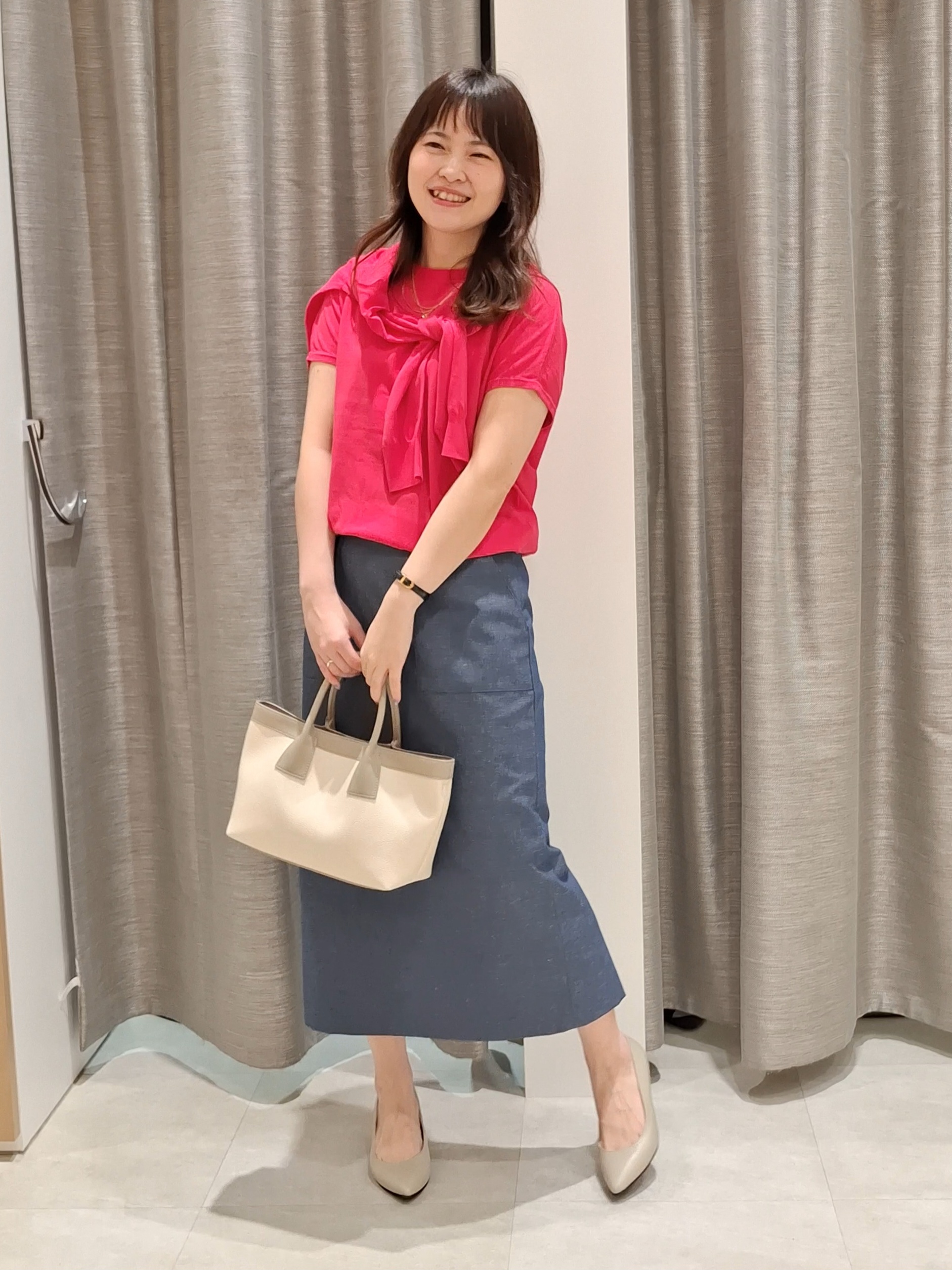 YuKaRiさんの「UNTITLED｜【9色展開/アンサンブル可/洗える】コットンベーシックニット」を使ったコーディネート