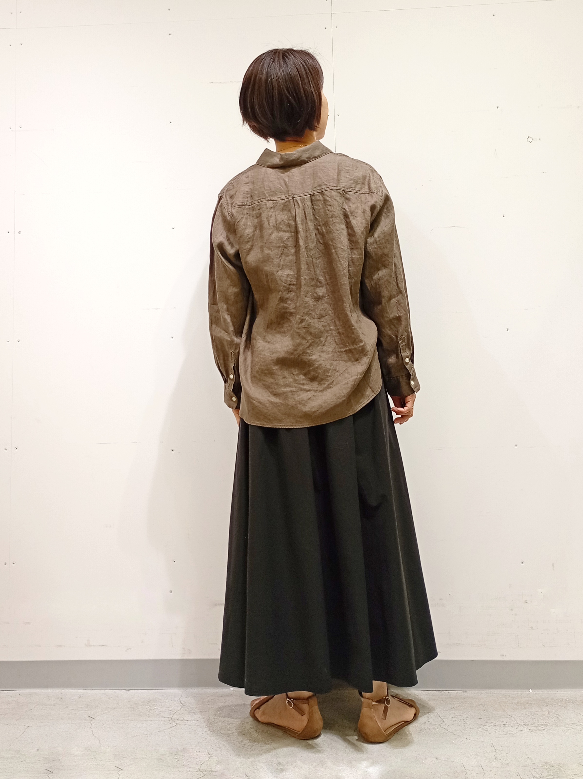 Kさんの「INDIVI｜【接触冷感／2WAY】カシュクールリネンシャツ」を使ったコーディネート
