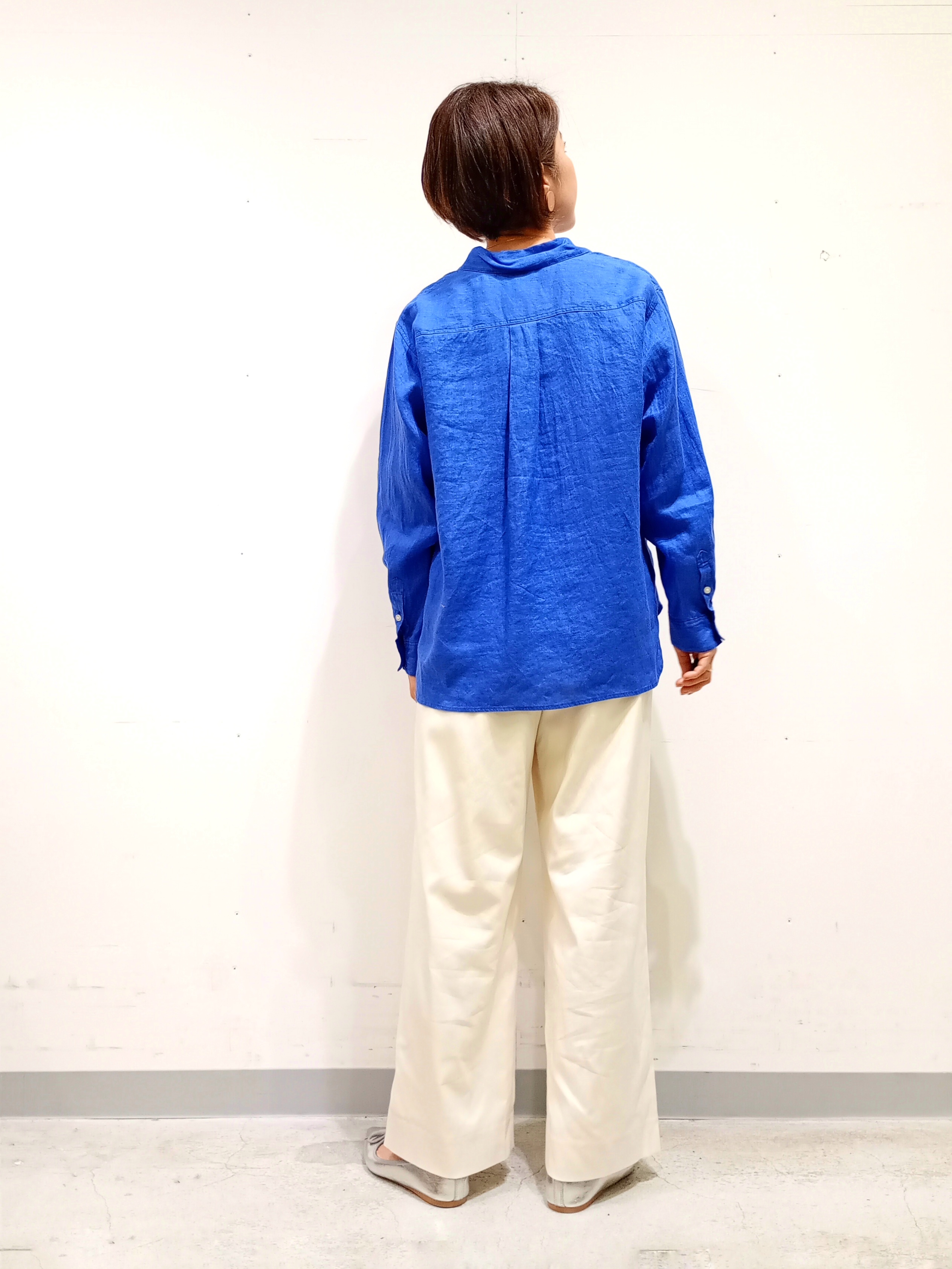 Kさんの「INDIVI｜【接触冷感／2WAY】カシュクールリネンシャツ」を使ったコーディネート