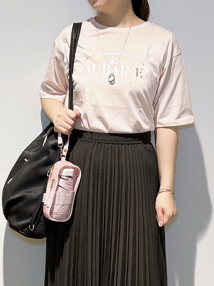 みーさんの「grove｜【UVカット/接触冷感】プリントアソート5分袖Tシャツ」を使ったコーディネート