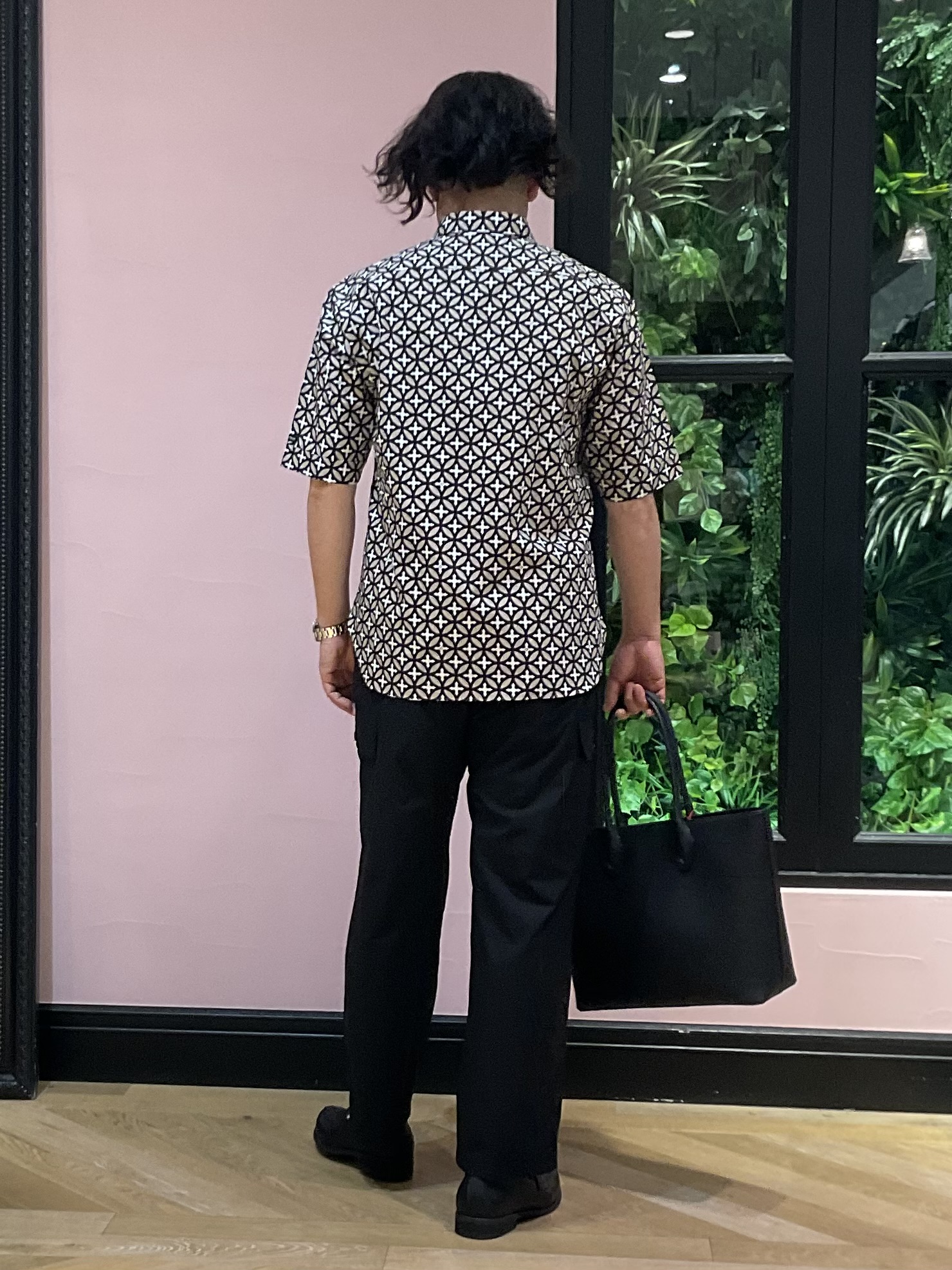 Nagaseさんの「DRESSTERIOR｜【撥水仕様】シュリンクレザー トートバッグ」を使ったコーディネート