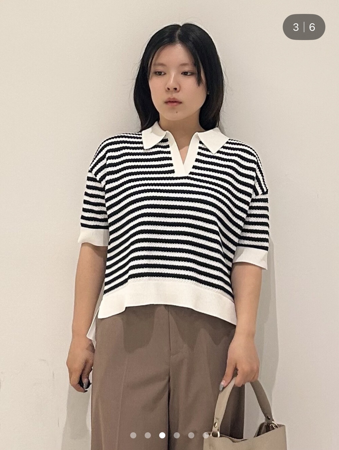 とりみさんの「DRESSTERIOR｜【接触冷感/セットアップ可】ストレッチ ワイドパンツ」を使ったコーディネート