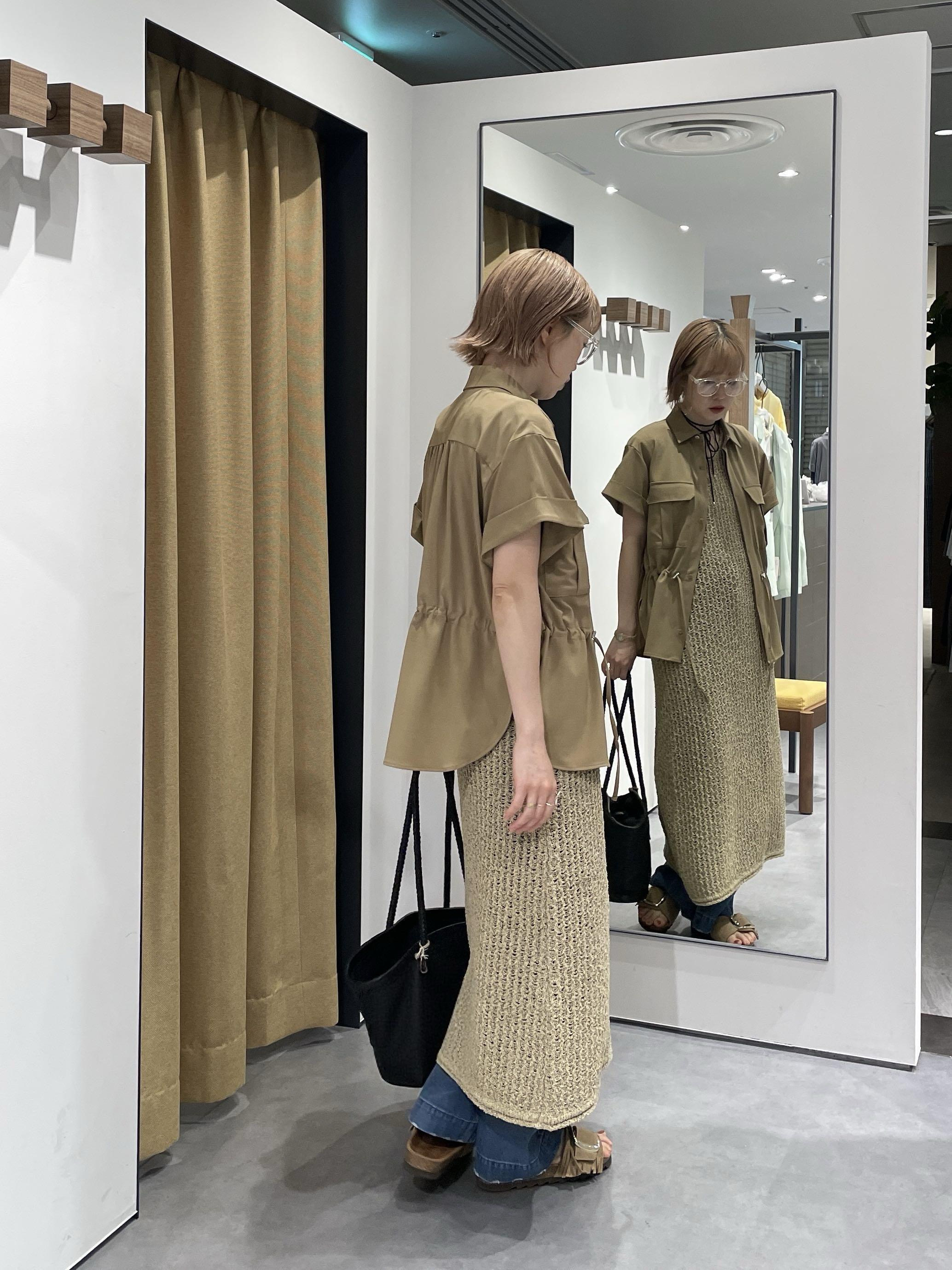mikuさんの「INDIVI｜Comfy SET UP｜サファリシャツ【セットアップ対応／通勤／カセット服／接触冷感／UVカット】」を使ったコーディネート