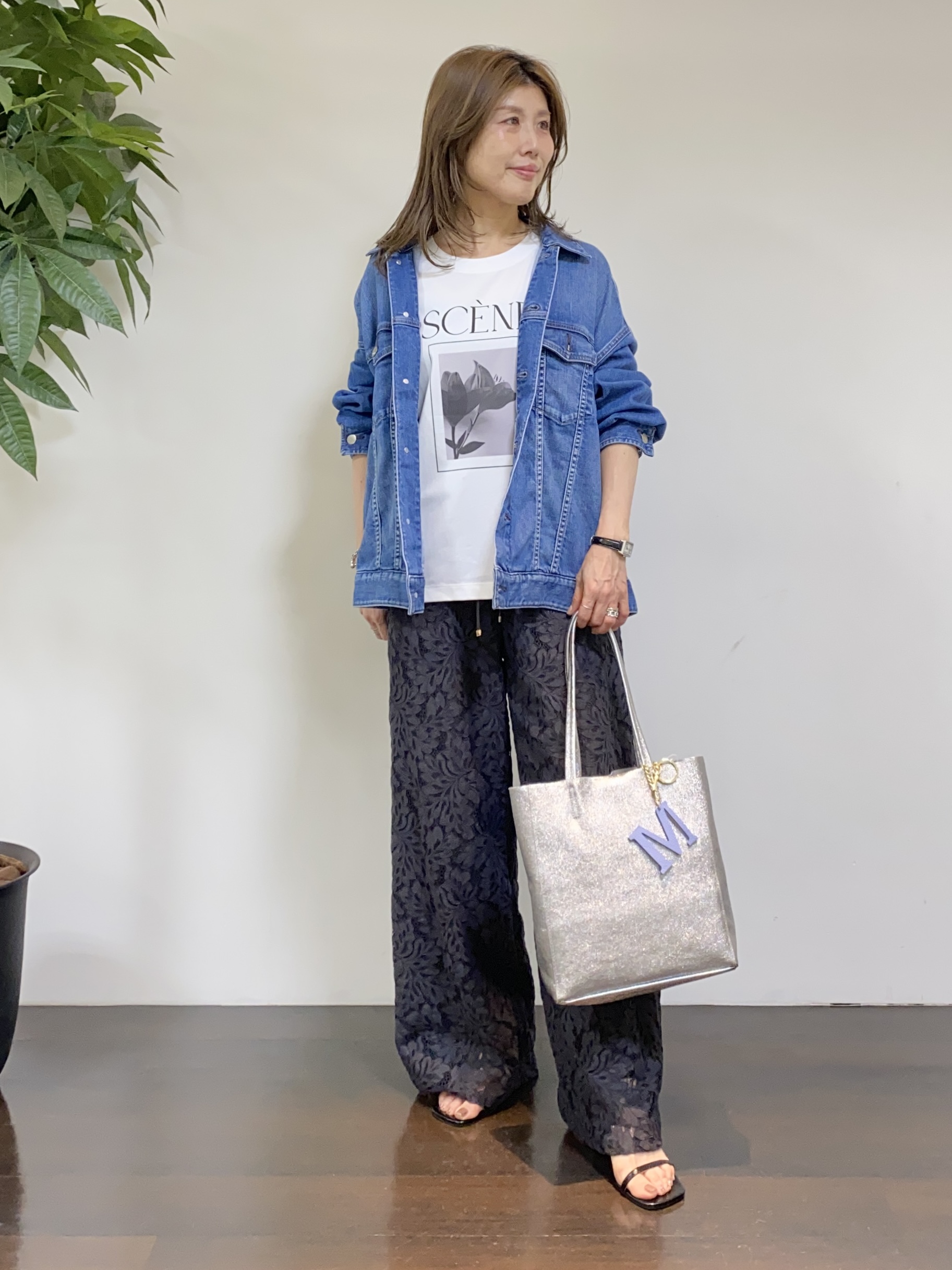 tomoさんの「UNTITLED｜【Healthy DENIM】別注Bran／デニムジャケット」を使ったコーディネート