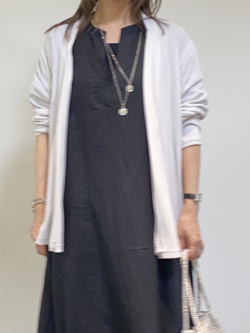 tomoさんの「UNTITLED｜【接触冷感/UVカット/遮熱機能】フライスジャージカーディガン」を使ったコーディネート