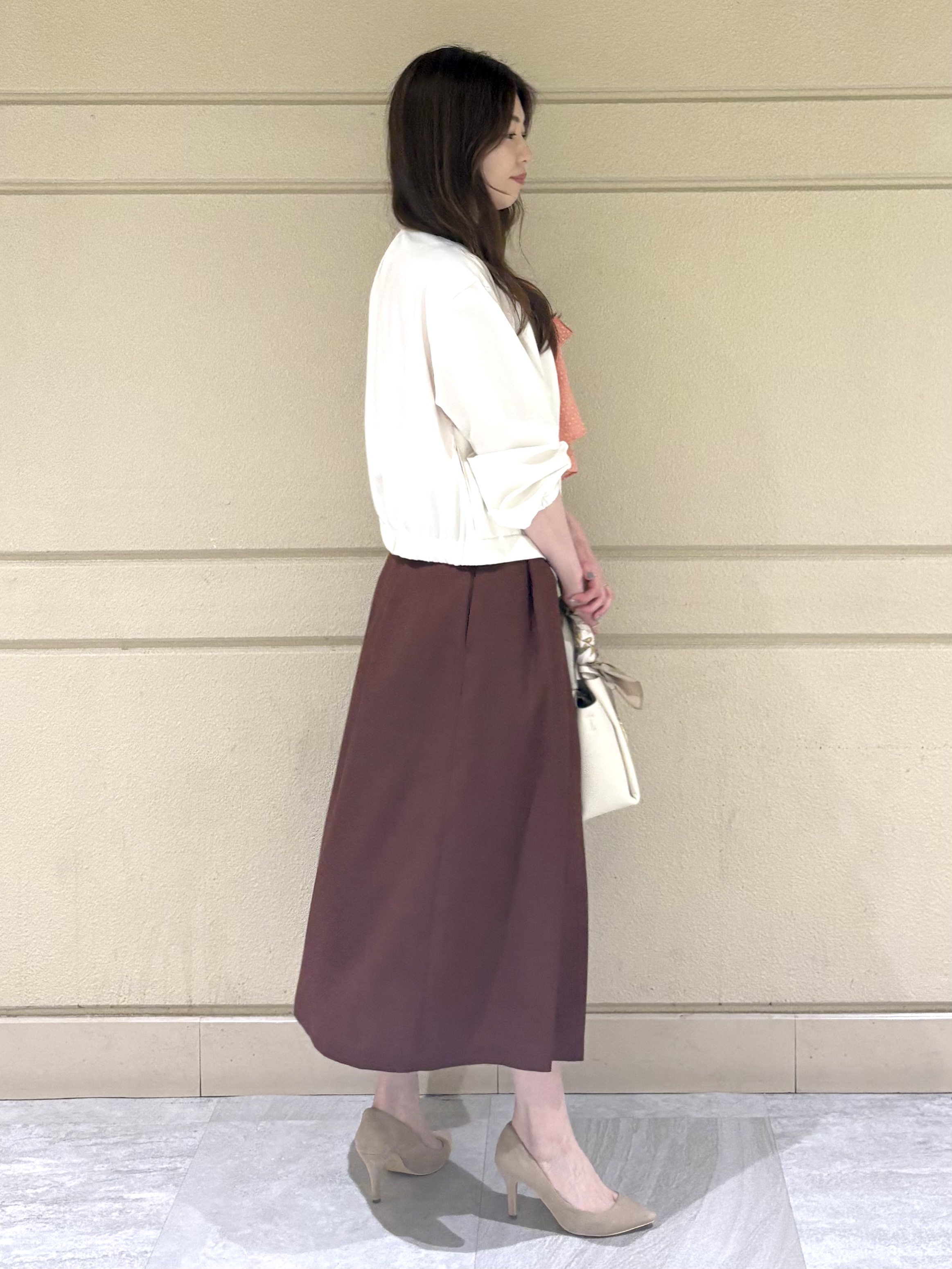 sakiさんの「COUP DE CHANCE｜【手洗い可／軽量】ノーカラーブルゾン」を使ったコーディネート