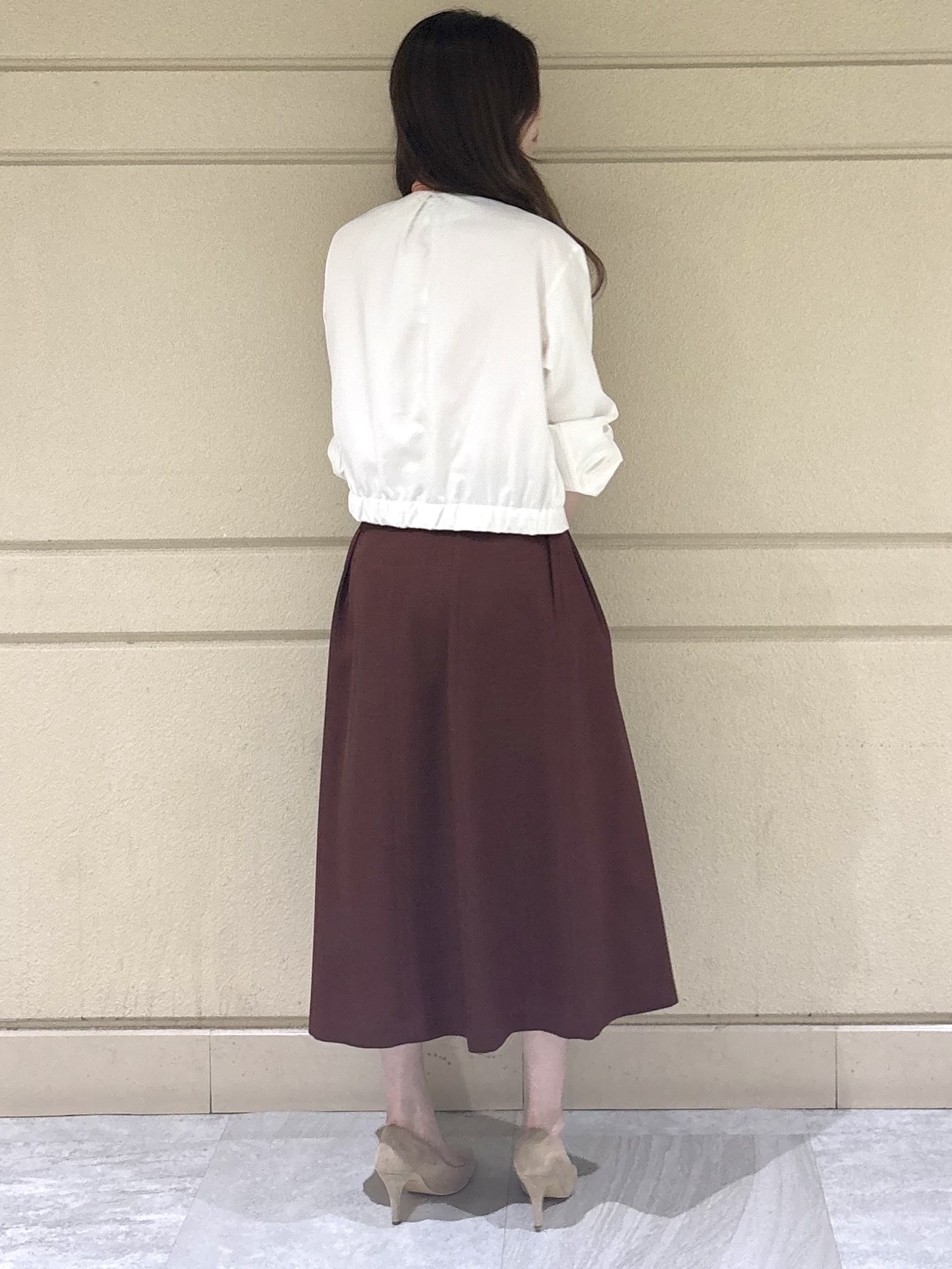 sakiさんの「COUP DE CHANCE｜【手洗い可／軽量】ノーカラーブルゾン」を使ったコーディネート