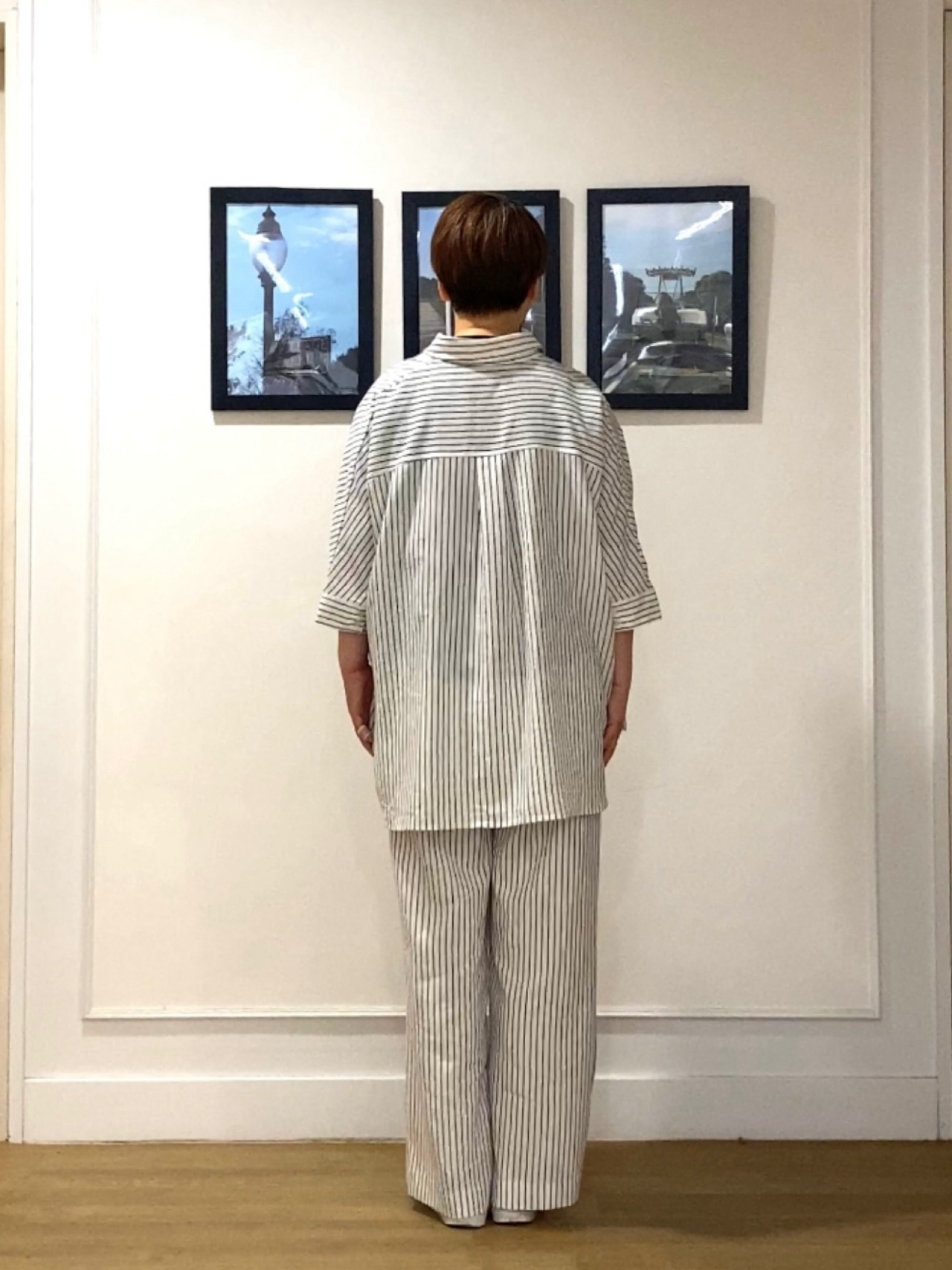 Hiroさんの「Dessin｜【セットアップ可/洗える】リネンブレンドドルマンシャツ」を使ったコーディネート