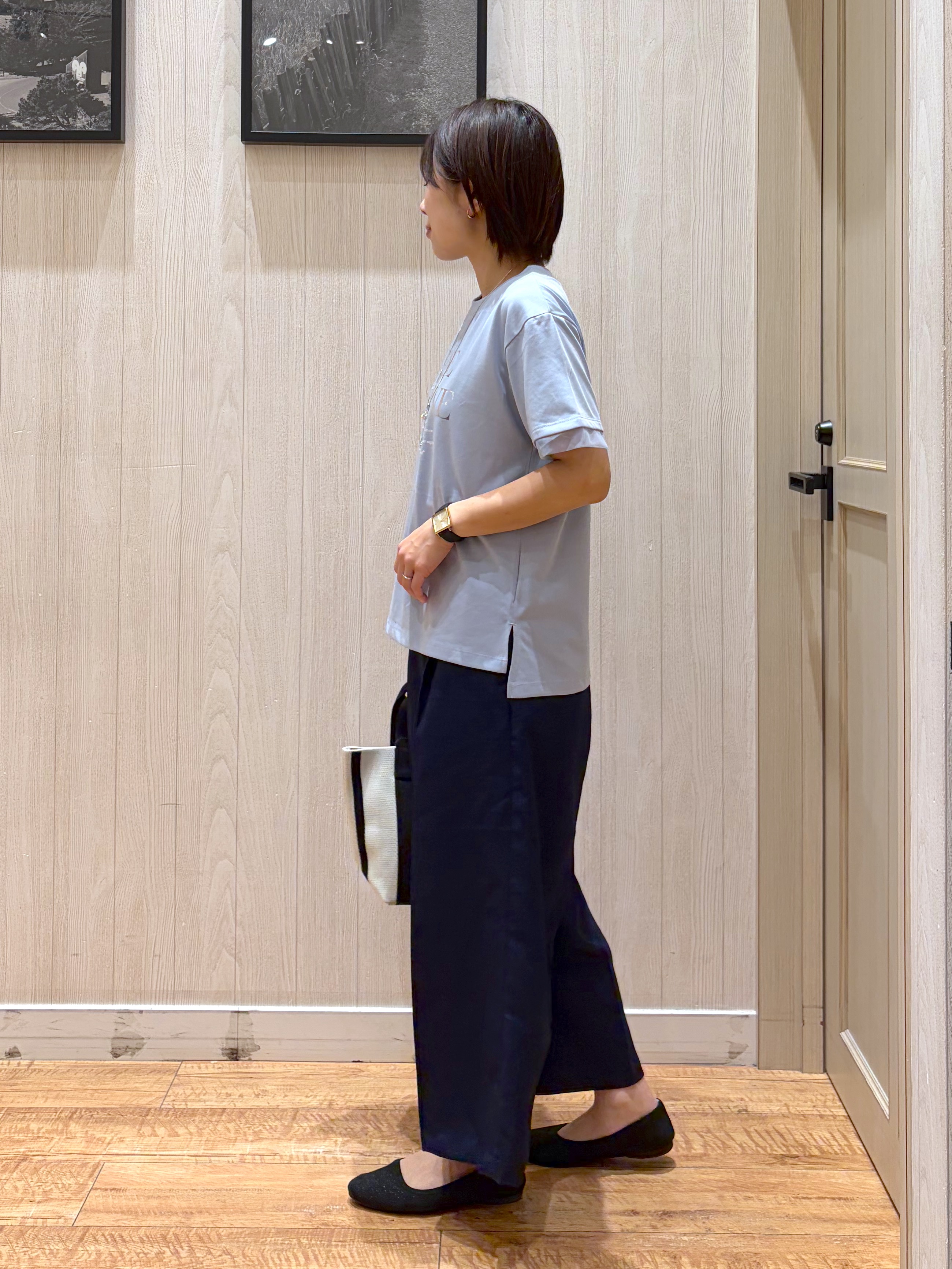 shirayuuuさんの「SHOO･LA･RUE｜【洗濯機可/S-LL】オンにもオフにも マルチに使えるボタンレスカーディガン」を使ったコーディネート