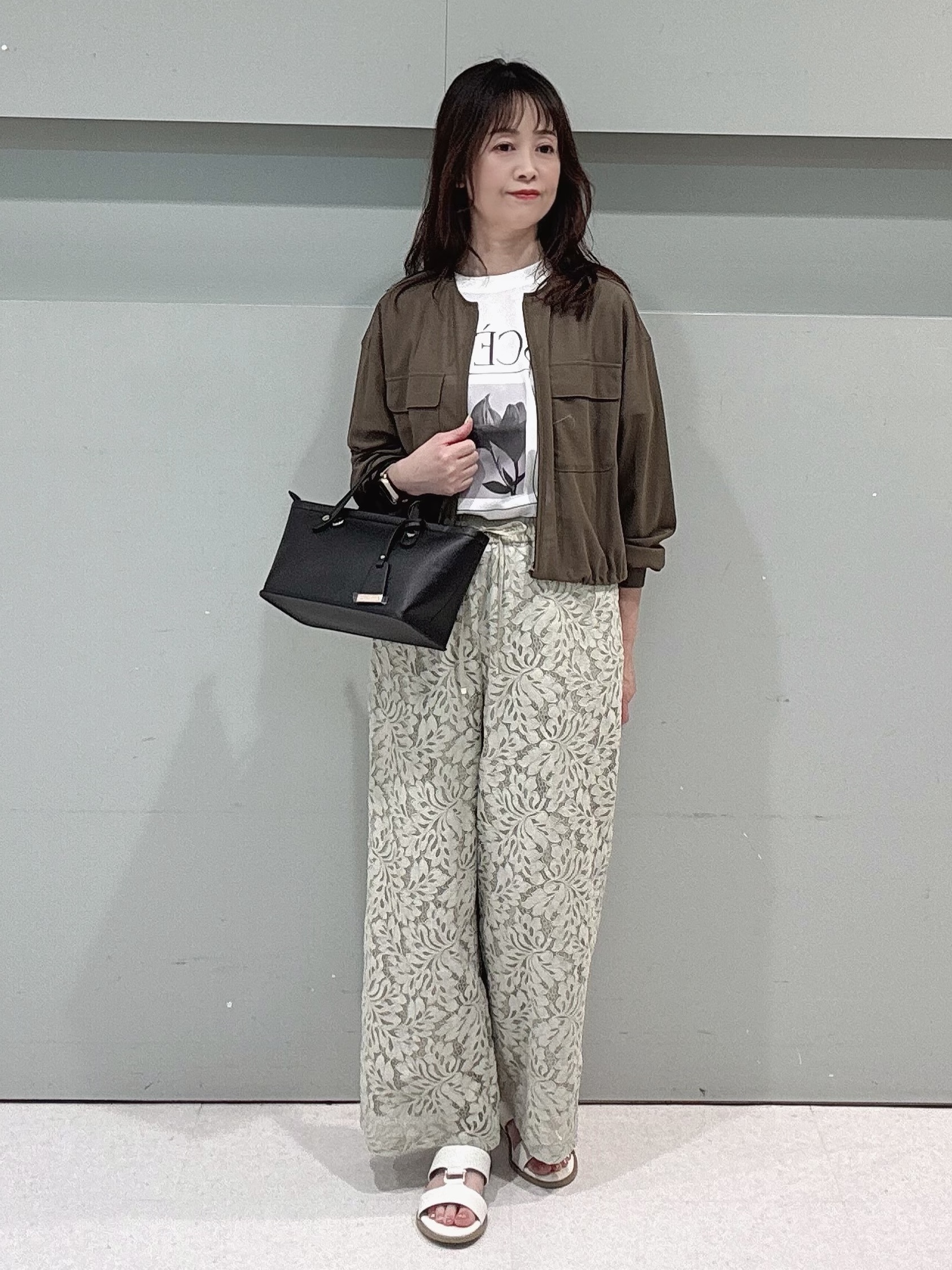 makiさんの「UNTITLED｜◆【洗える】シアーブルゾン」を使ったコーディネート