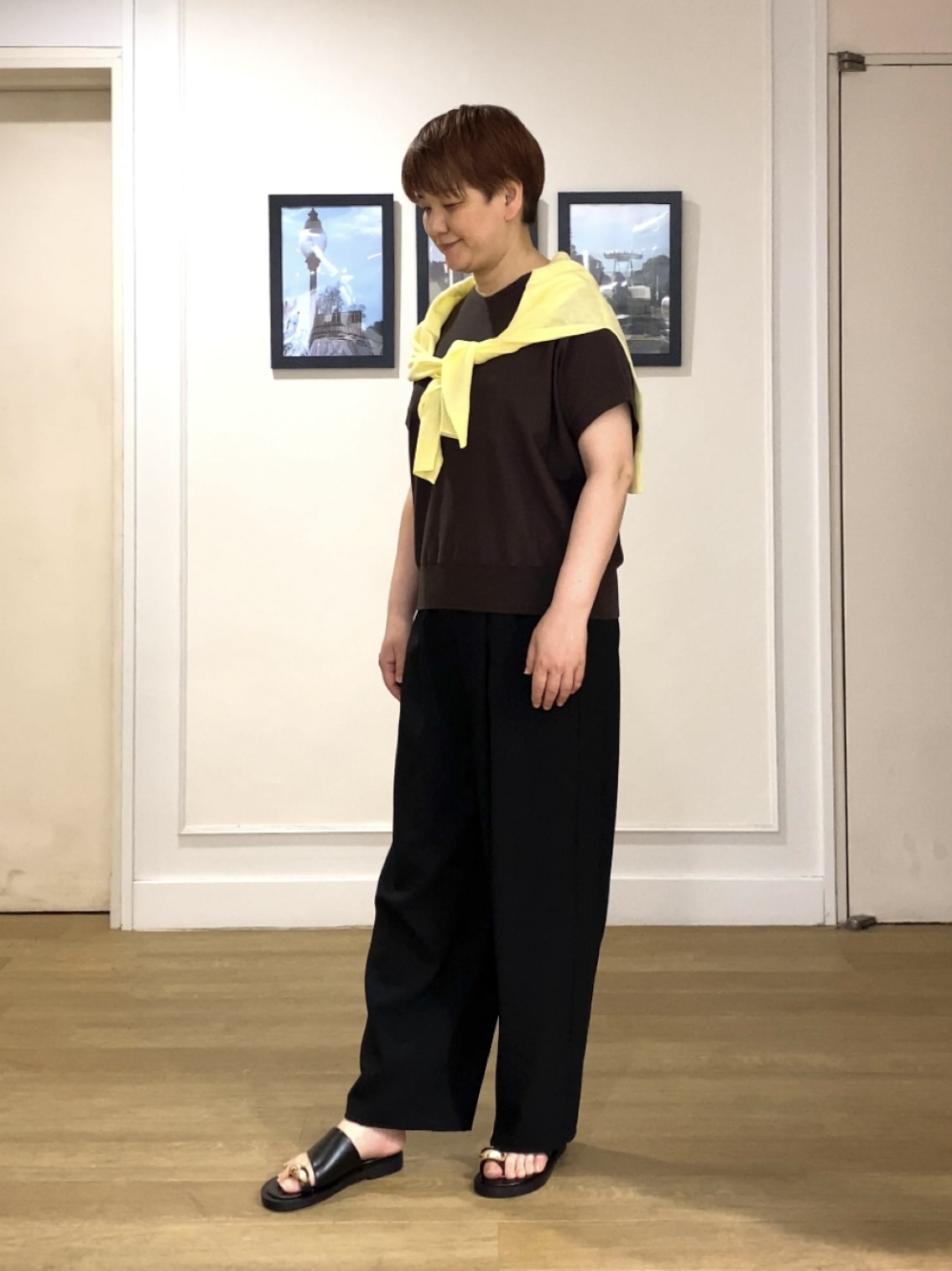 Hiroさんの「Dessin｜お守りカーディガン -ウォッシャブル-」を使ったコーディネート