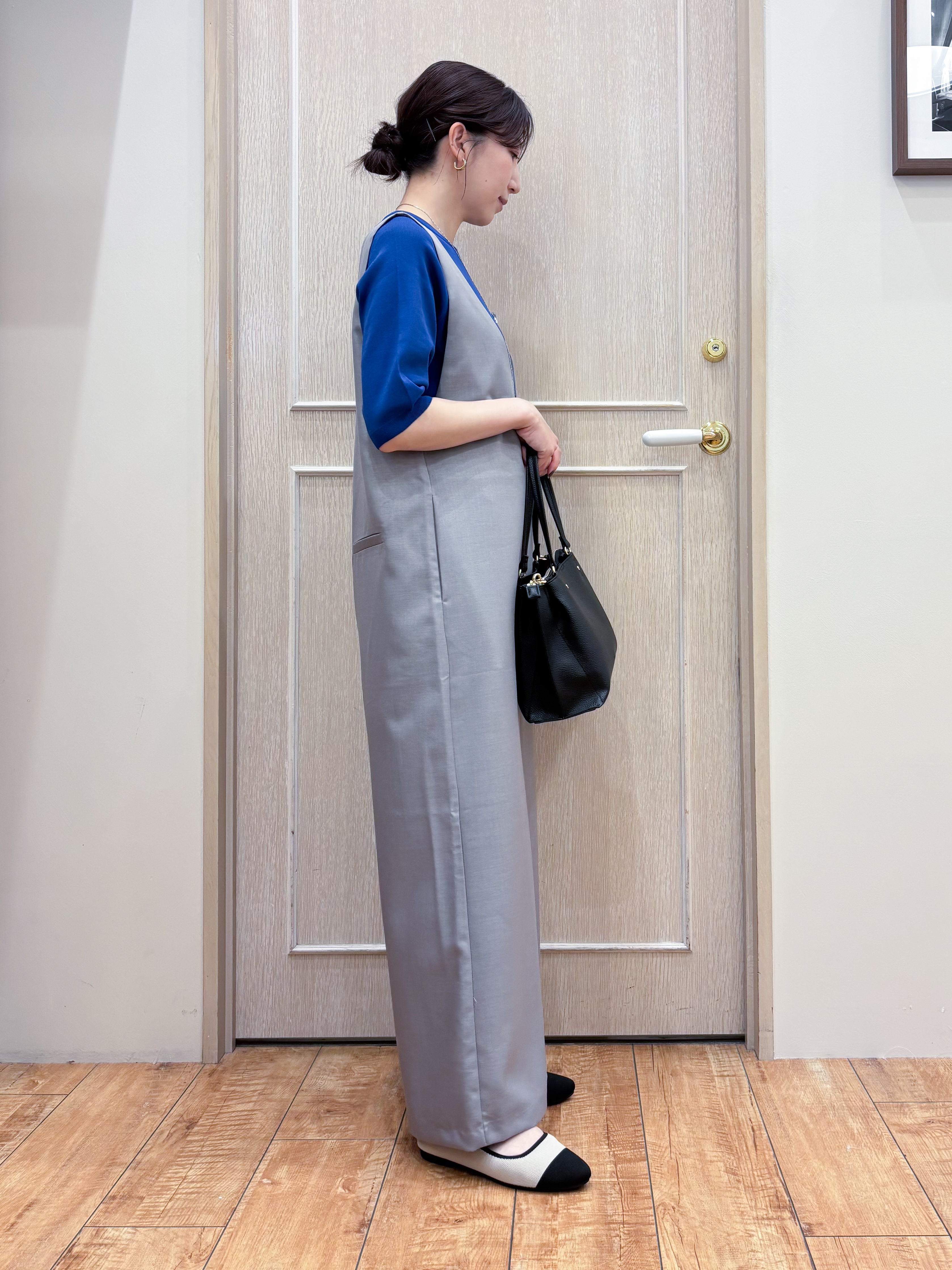 なみさんの「SHOO･LA･RUE｜【洗濯後しわになりにくい/S-LL】ゆったりらくちんきれい見え　シンプルだから使いやすい 大人のオー」を使ったコーディネート