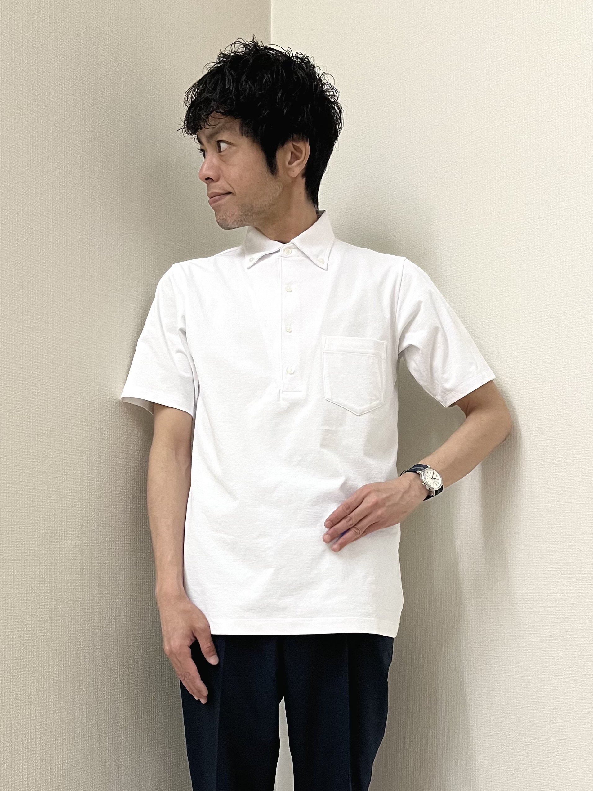URAさんの「TAKEO KIKUCHI｜【抗菌防臭】COOL DOTS（R）ドビープリント ジャケット」を使ったコーディネート