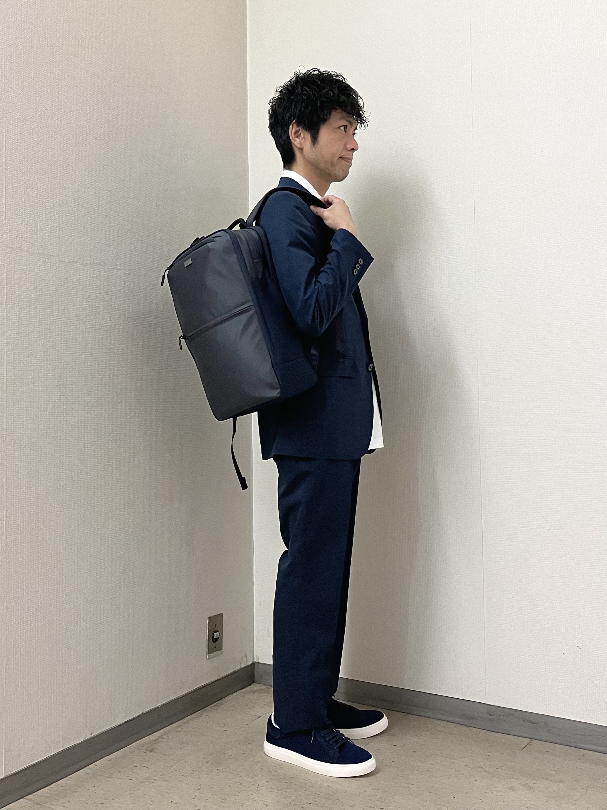 URAさんの「TAKEO KIKUCHI｜【抗菌防臭】COOL DOTS（R）ドビープリント ジャケット」を使ったコーディネート