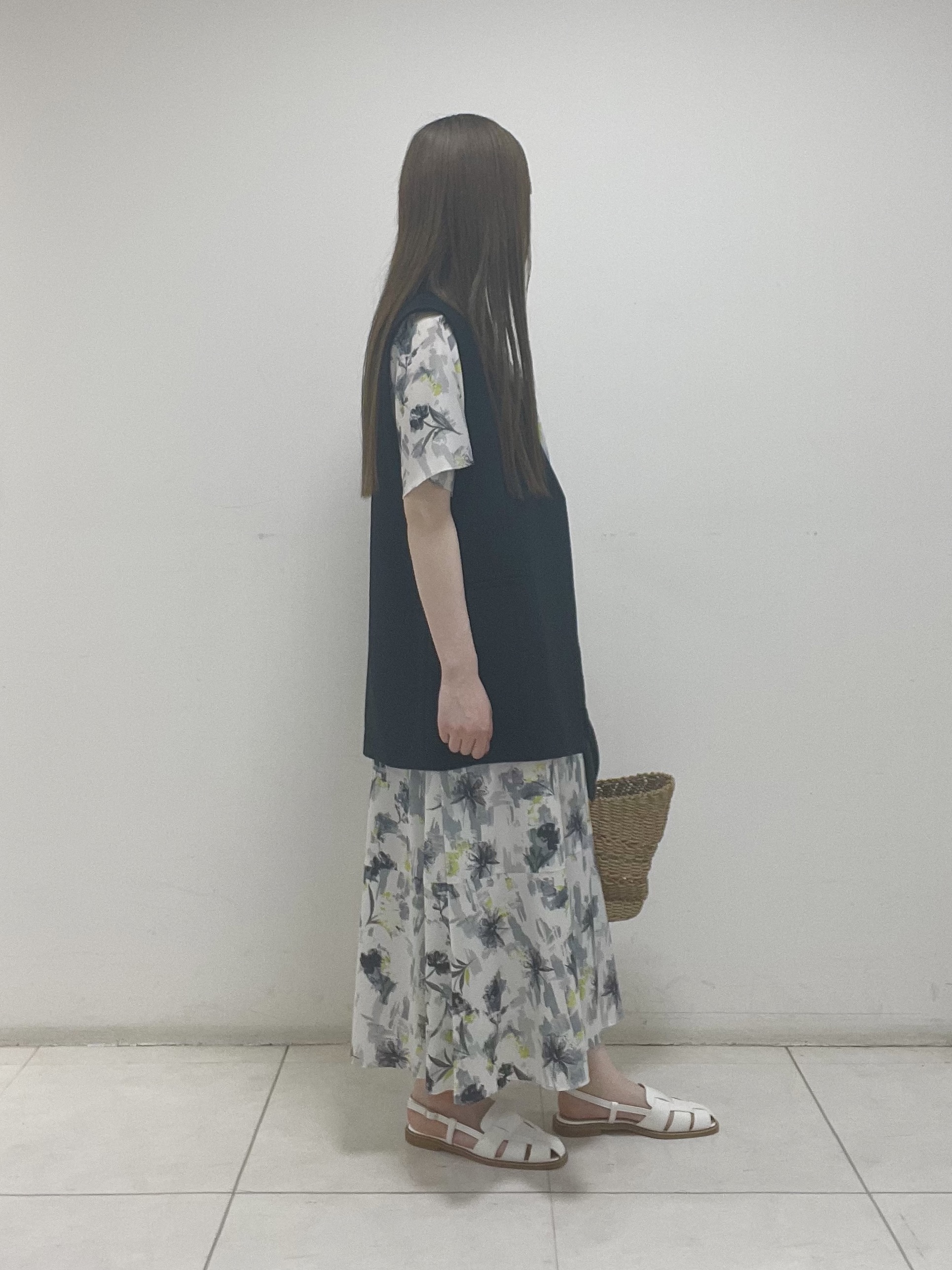 mさんの「INDIVI｜【洗える／多機能／SETUP可】着る日傘ジレジャケット」を使ったコーディネート