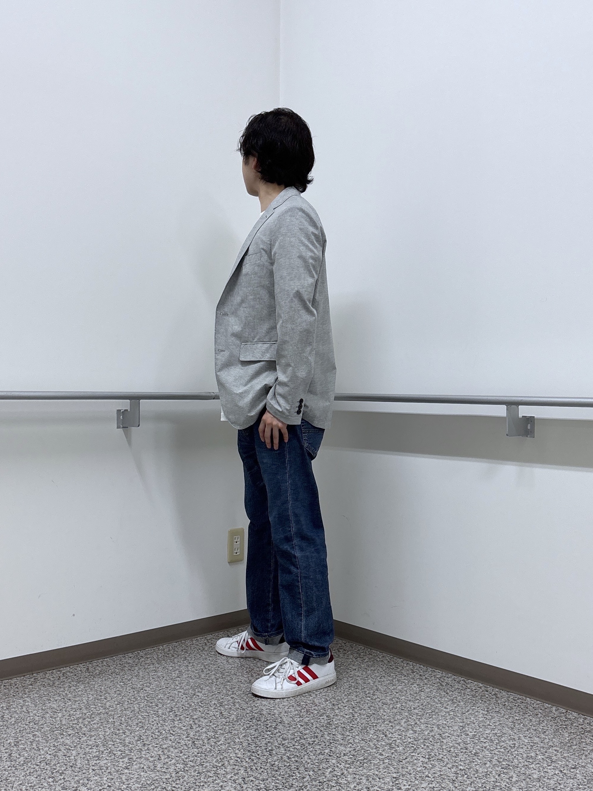KEIさんの「TAKEO KIKUCHI｜【抗菌防臭】COOL DOTS（R）ドビープリント ジャケット」を使ったコーディネート