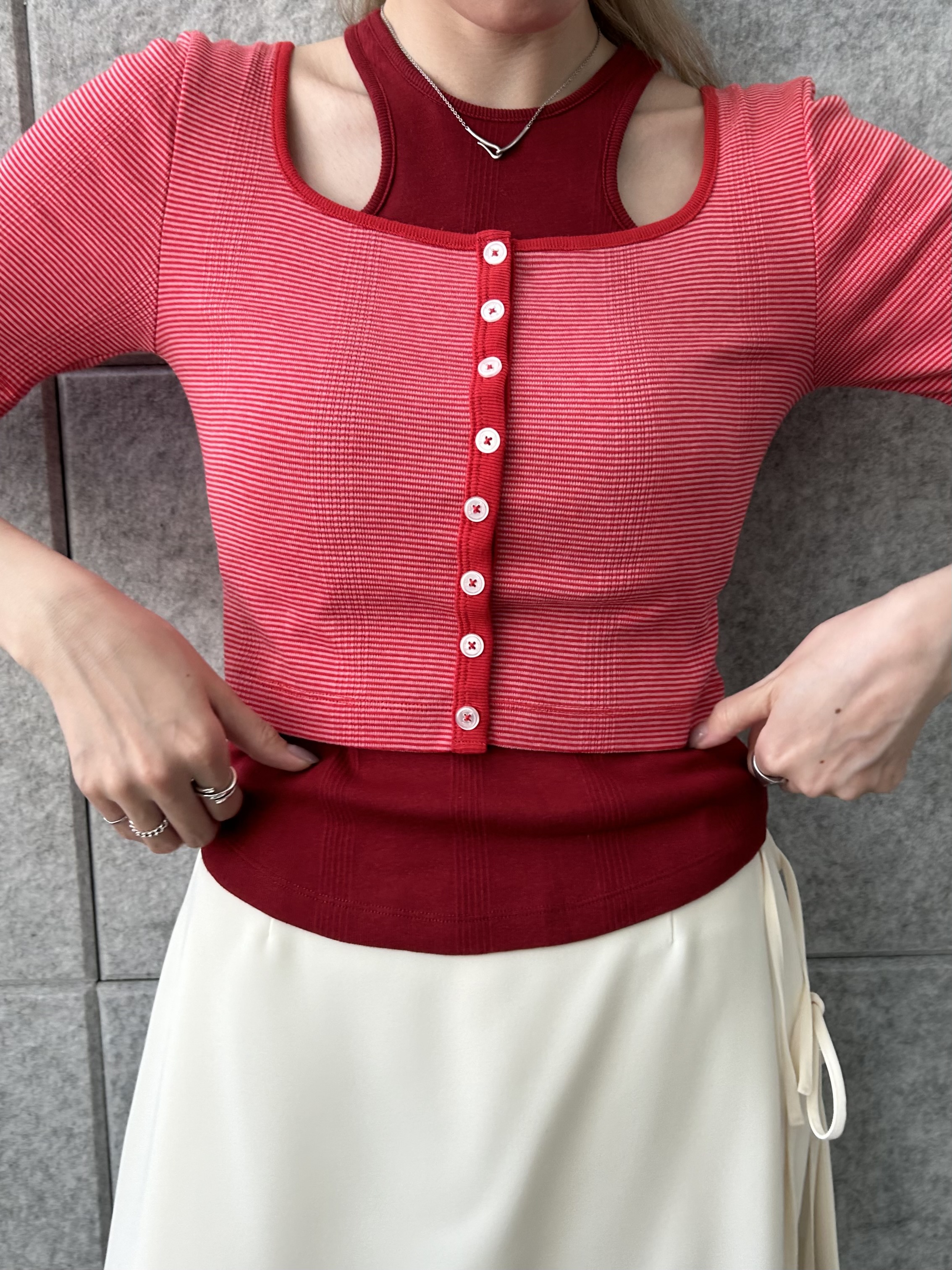 honoka Aさんの「CODE A｜Robert P. Miller＊CODE A｜twin layer tank set」を使ったコーディネート