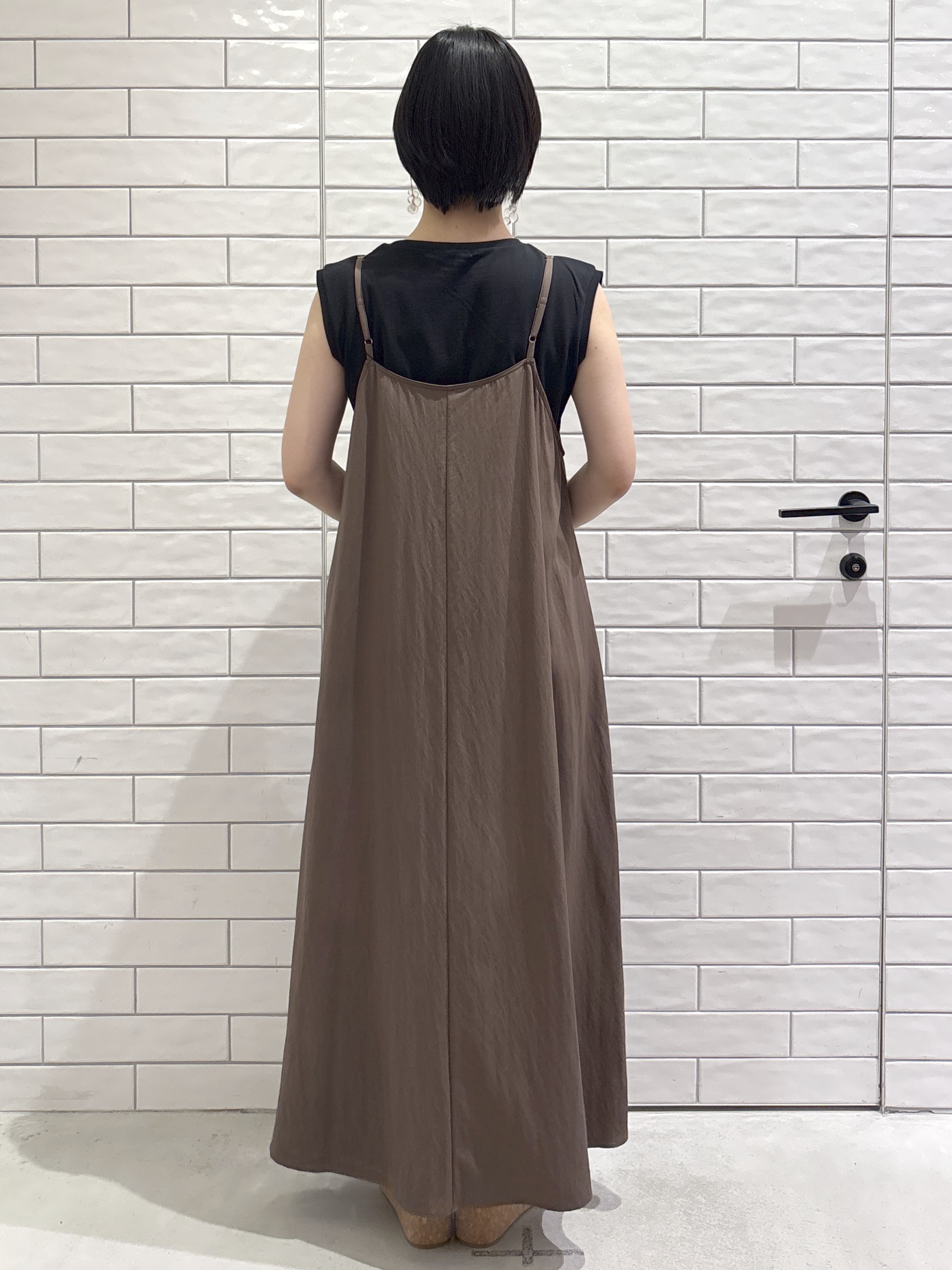 ayumiさんの「OPAQUE.CLIP｜マルチボーダーアソート ノースリーブTシャツ【洗濯機OK】」を使ったコーディネート