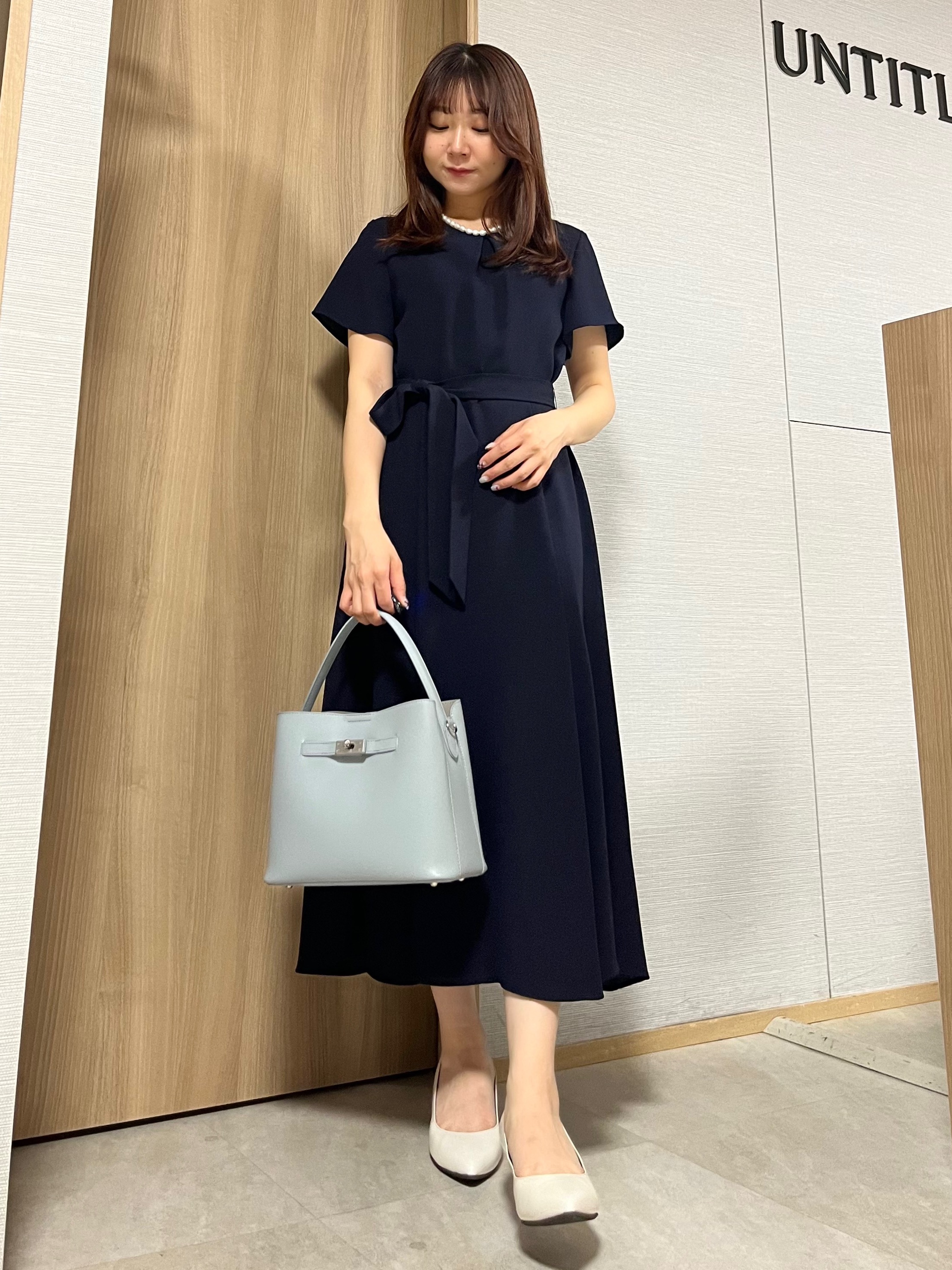 KAHOさんの「UNTITLED｜【接触冷感/吸水速乾/洗える】ドレープツイルワンピース」を使ったコーディネート