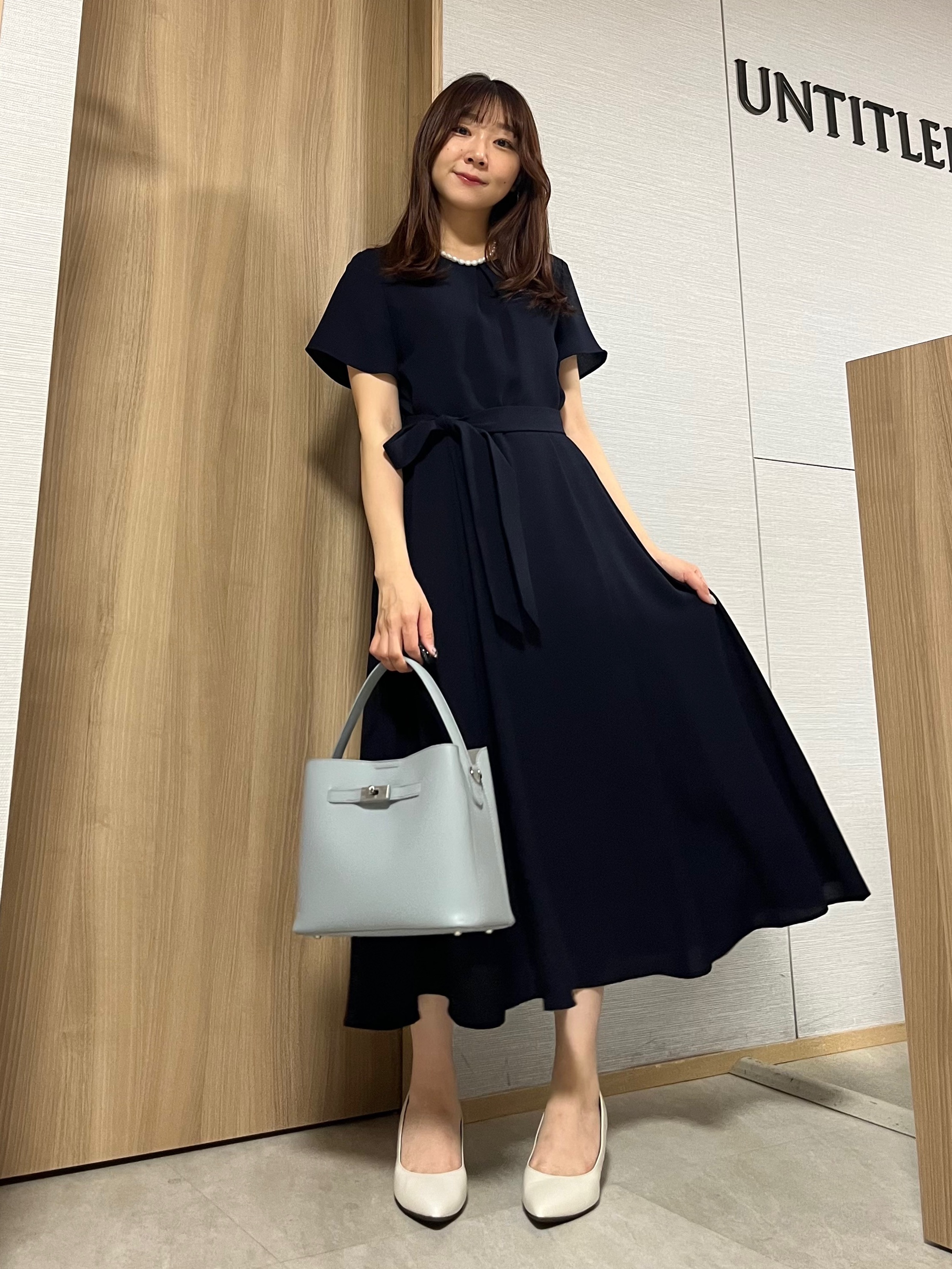 KAHOさんの「UNTITLED｜【接触冷感/吸水速乾/洗える】ドレープツイルワンピース」を使ったコーディネート